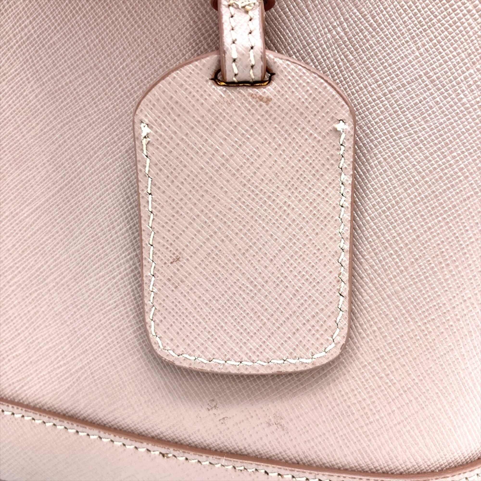 Prada Saffiano Pink Leather Handbag (Pre-Owned)