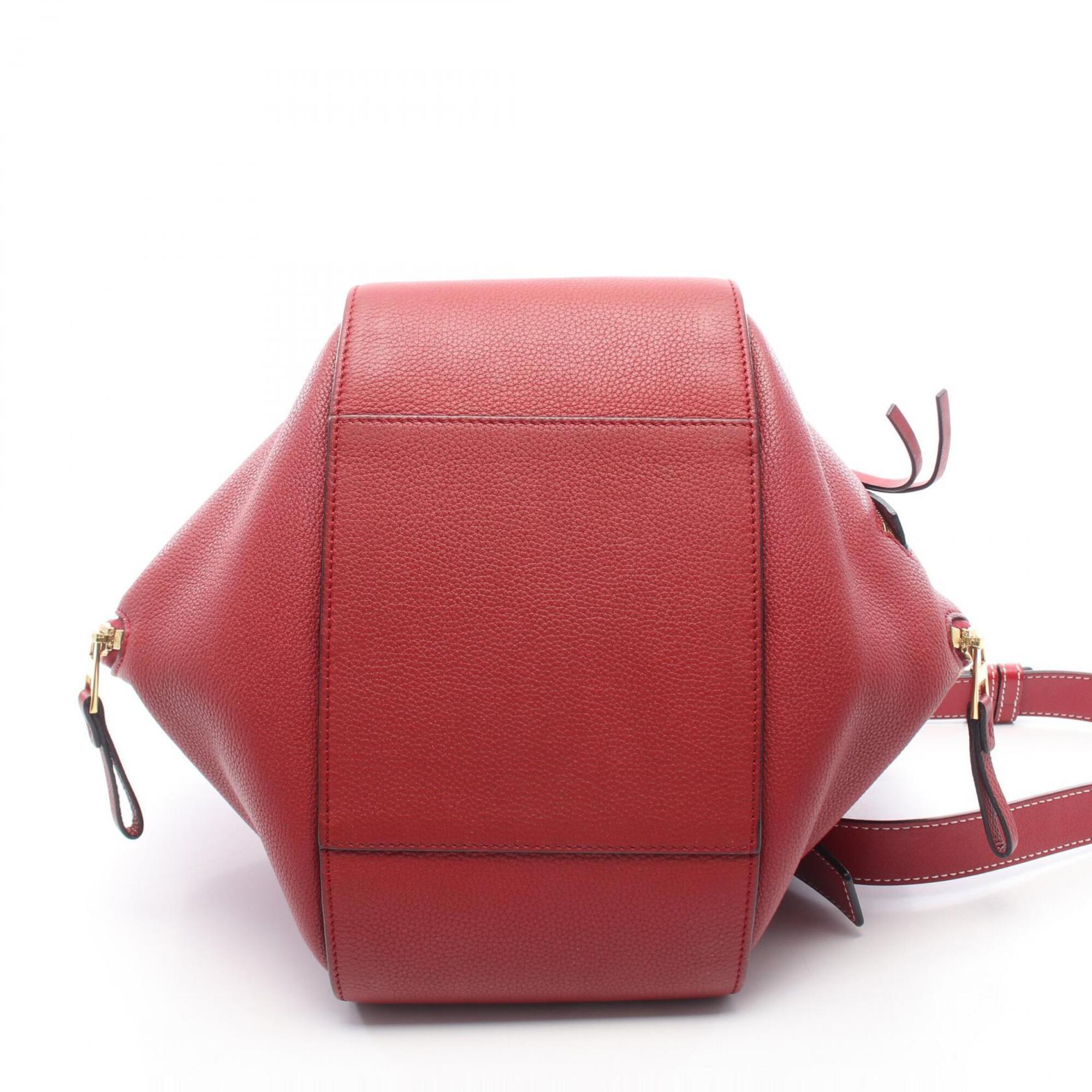 Loewe Hammock Red Color Leather Handbag (Pre-Owned)