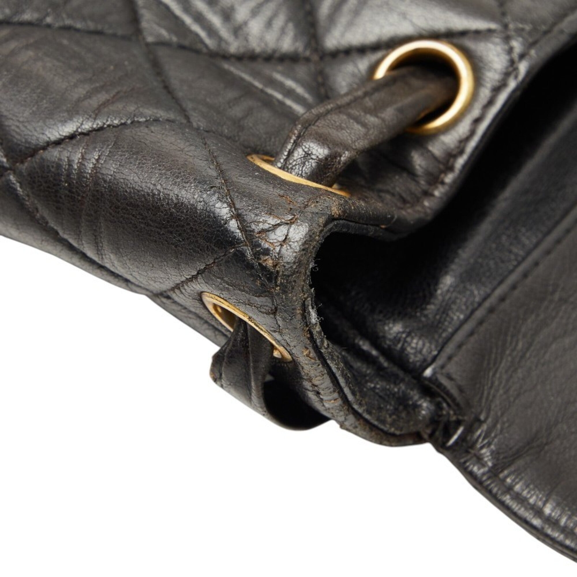 Chanel Black Leather Backpack (Pre-Owned)