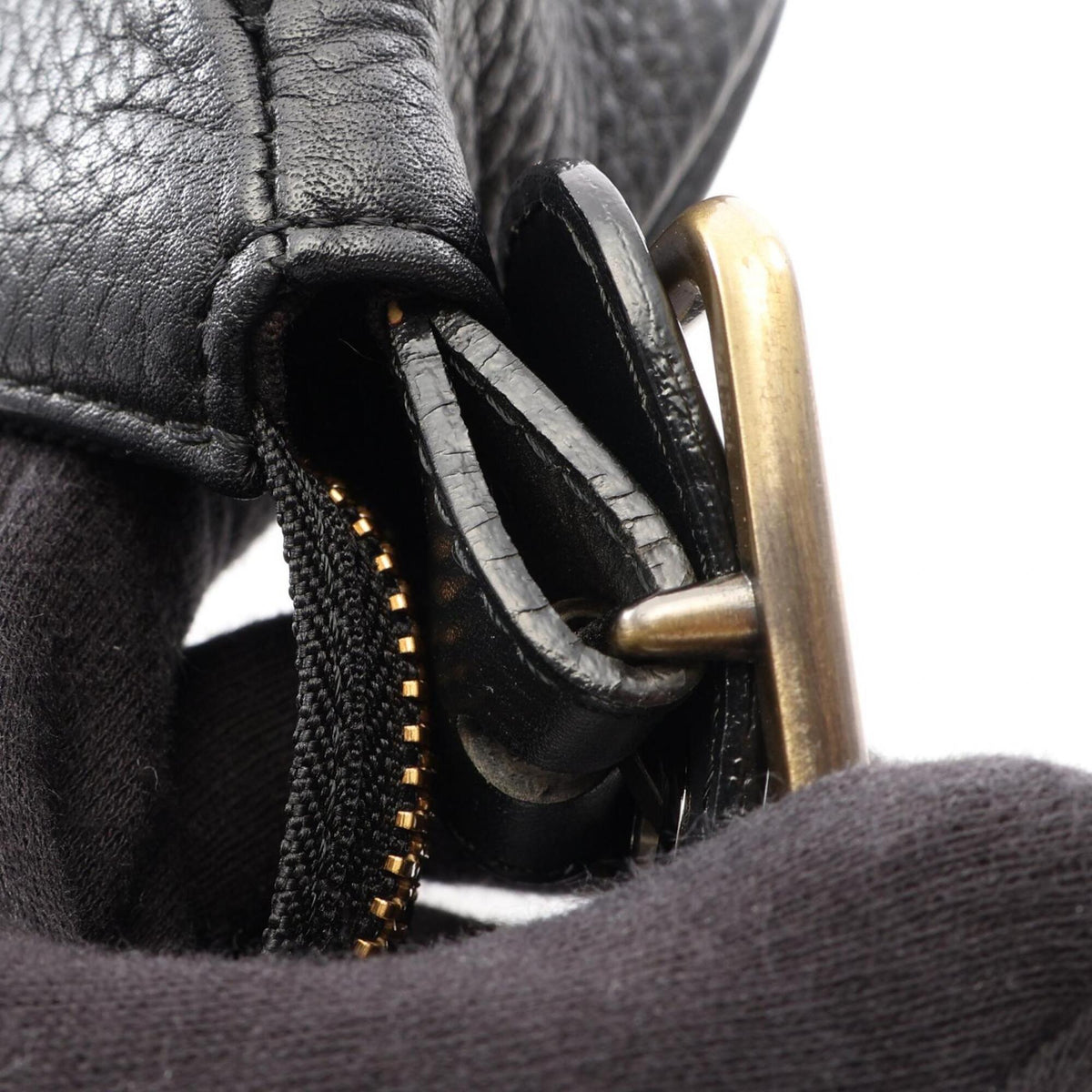 Chloé Black Leather Handbag Shoulder Bag (Pre-Owned)