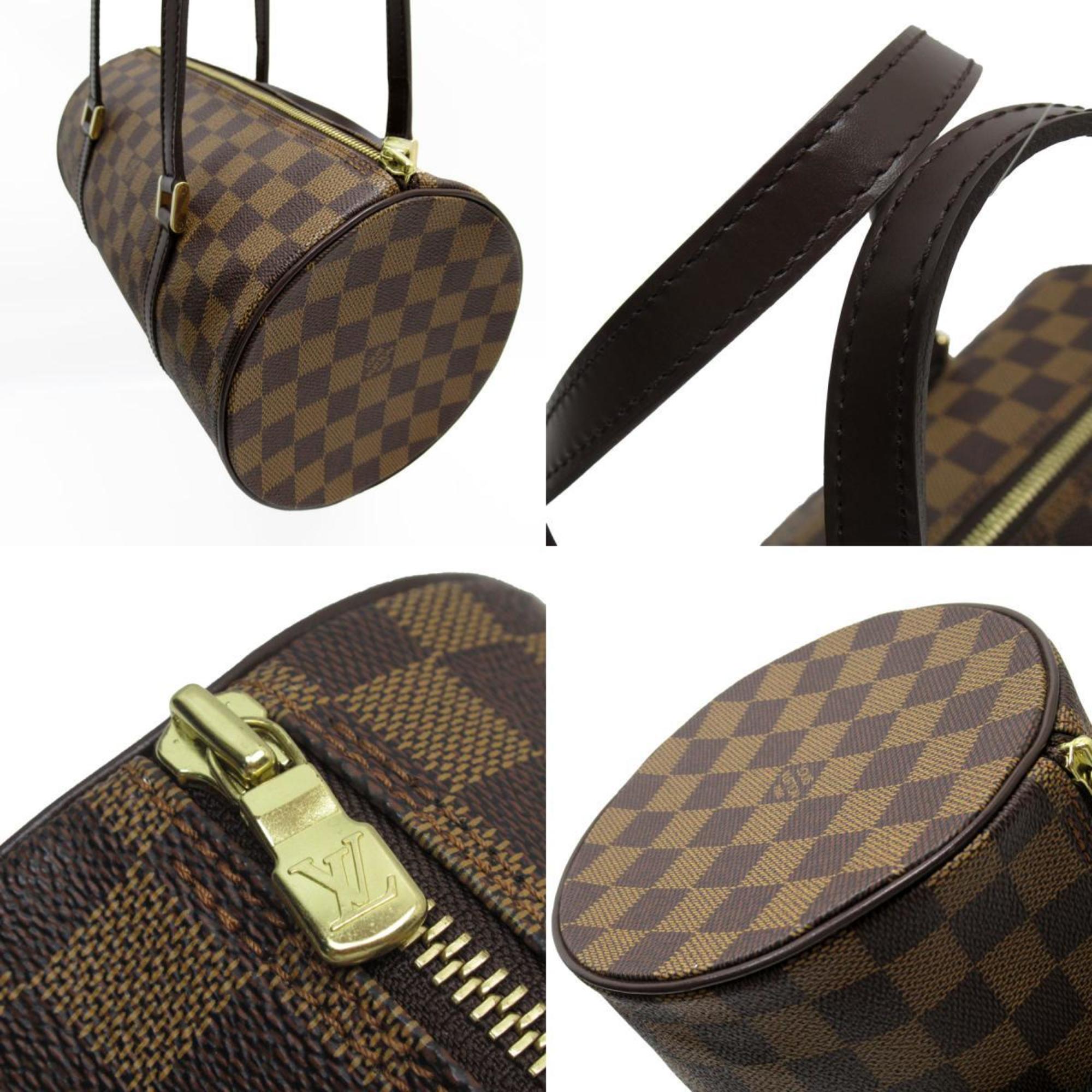 Louis Vuitton Brown Ebene Damier Canvas Handbag Pouch (Pre-Owned)