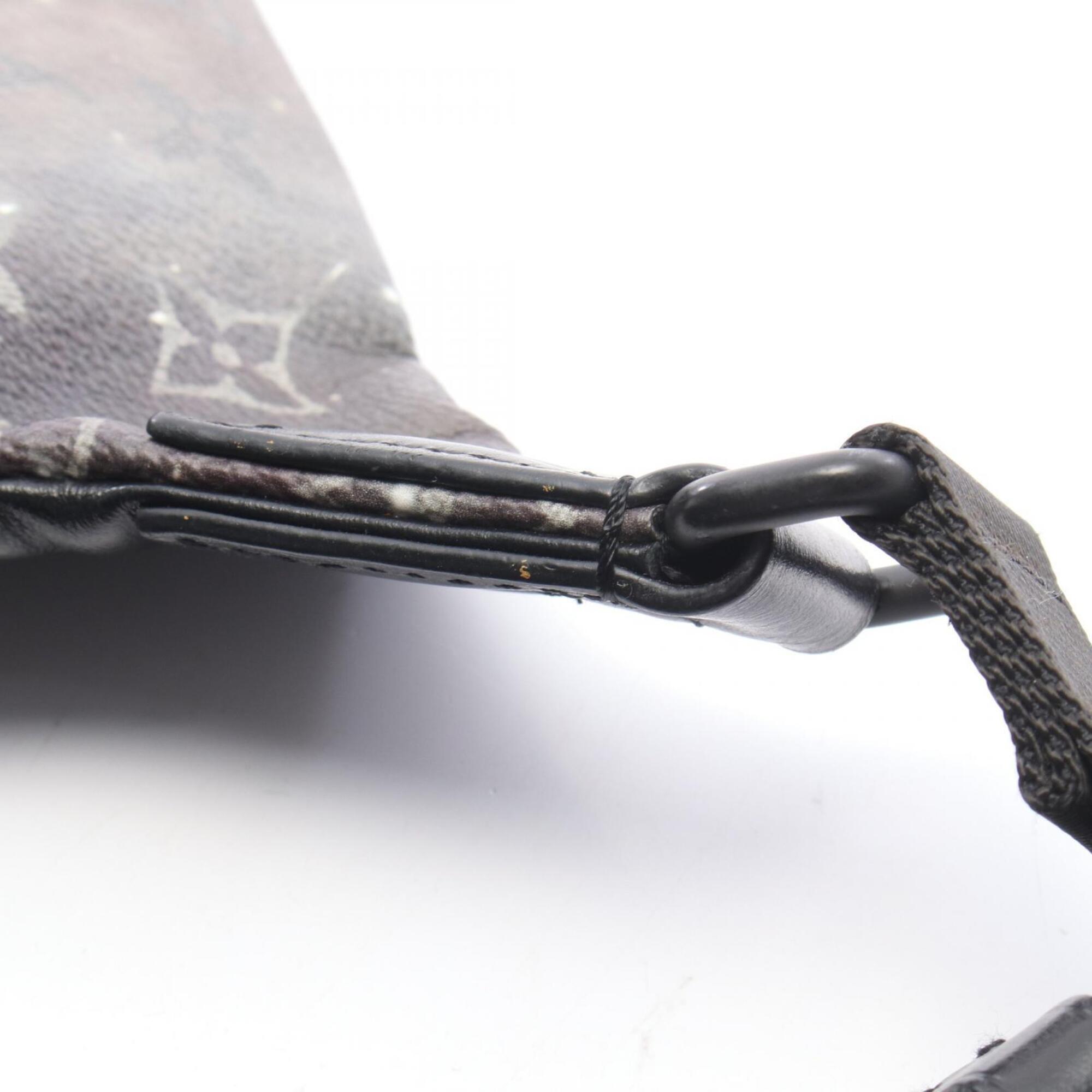 Louis Vuitton Black Multi-Color Coated Canvas Pvc Leather Basket Fanny Pack Sling Bag (Pre-Owned)