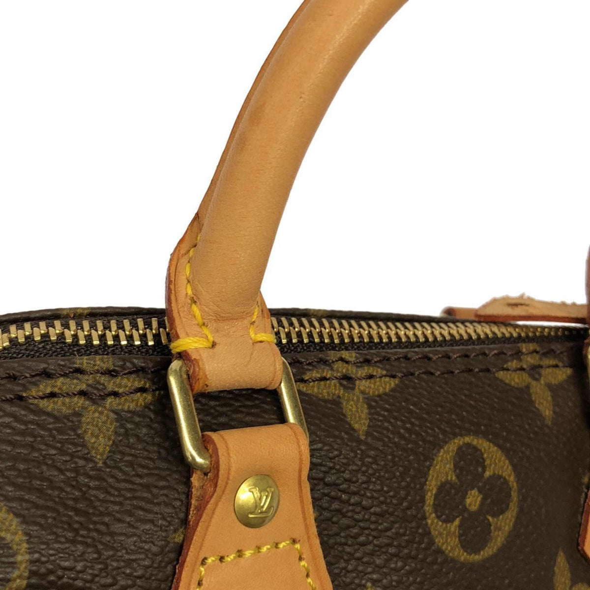 Louis Vuitton Monogram Marron Coated Canvas Boston Bag (Pre-Owned)
