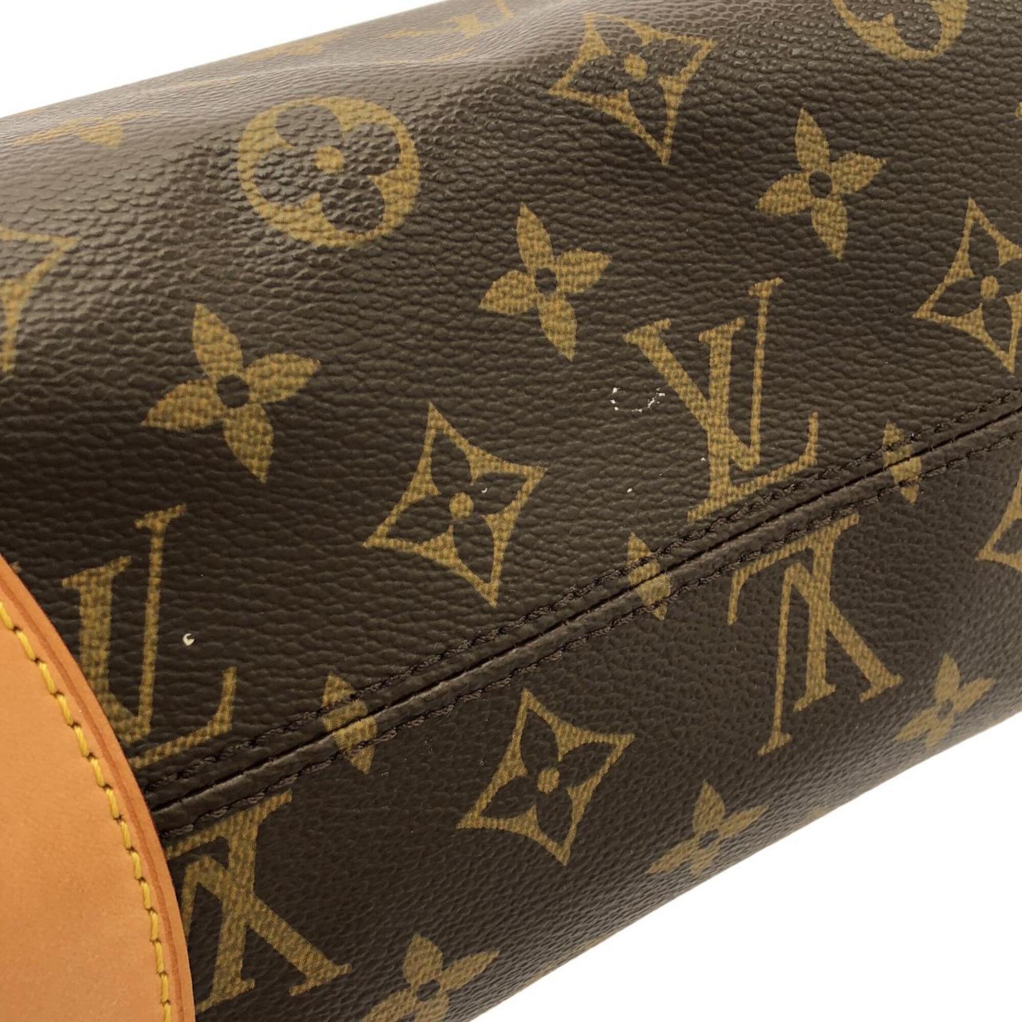 Louis Vuitton Monogram Marron Coated Canvas Handbag (Pre-Owned)
