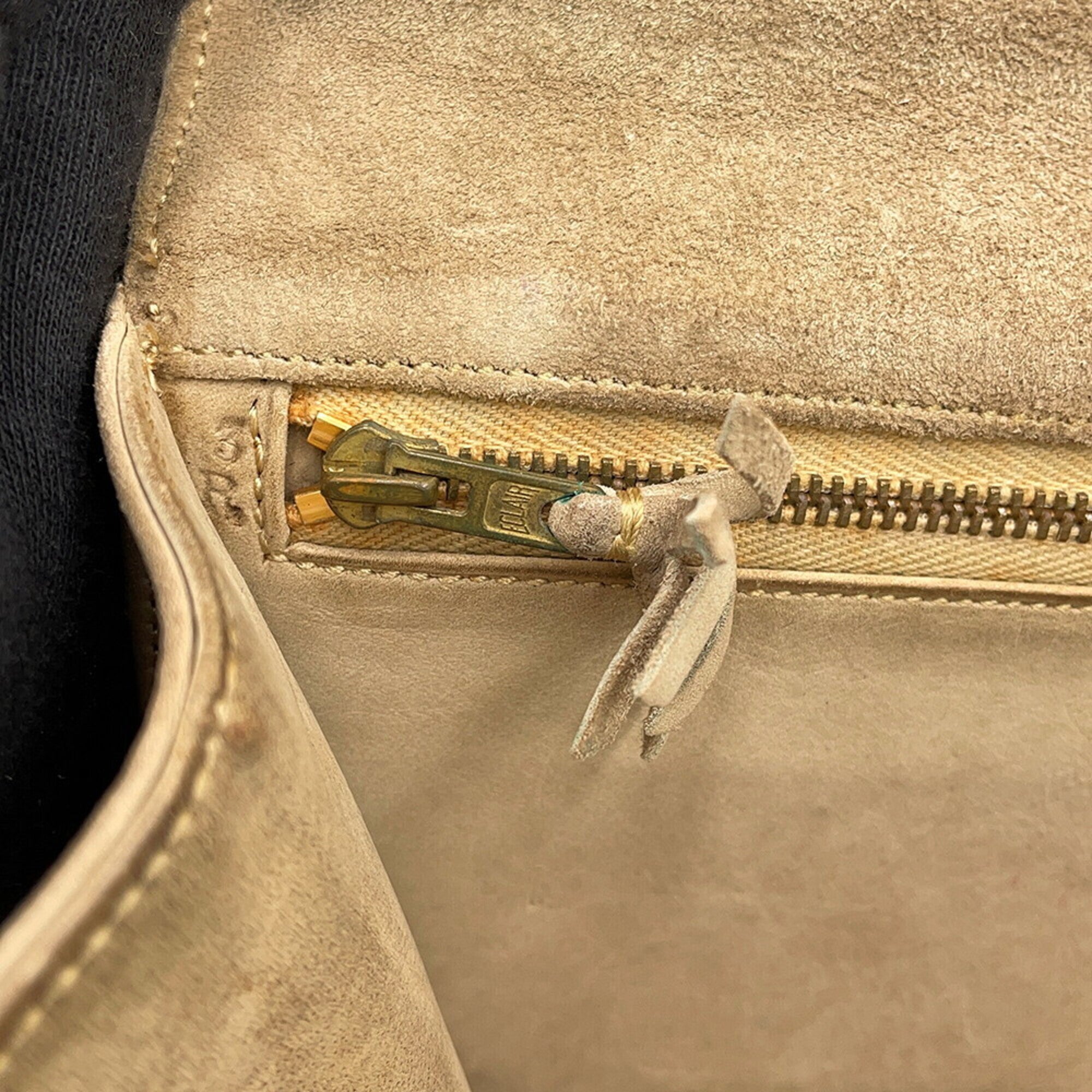 Hermes Kara Beige Handbag Shoulder Bag (Pre-Owned)