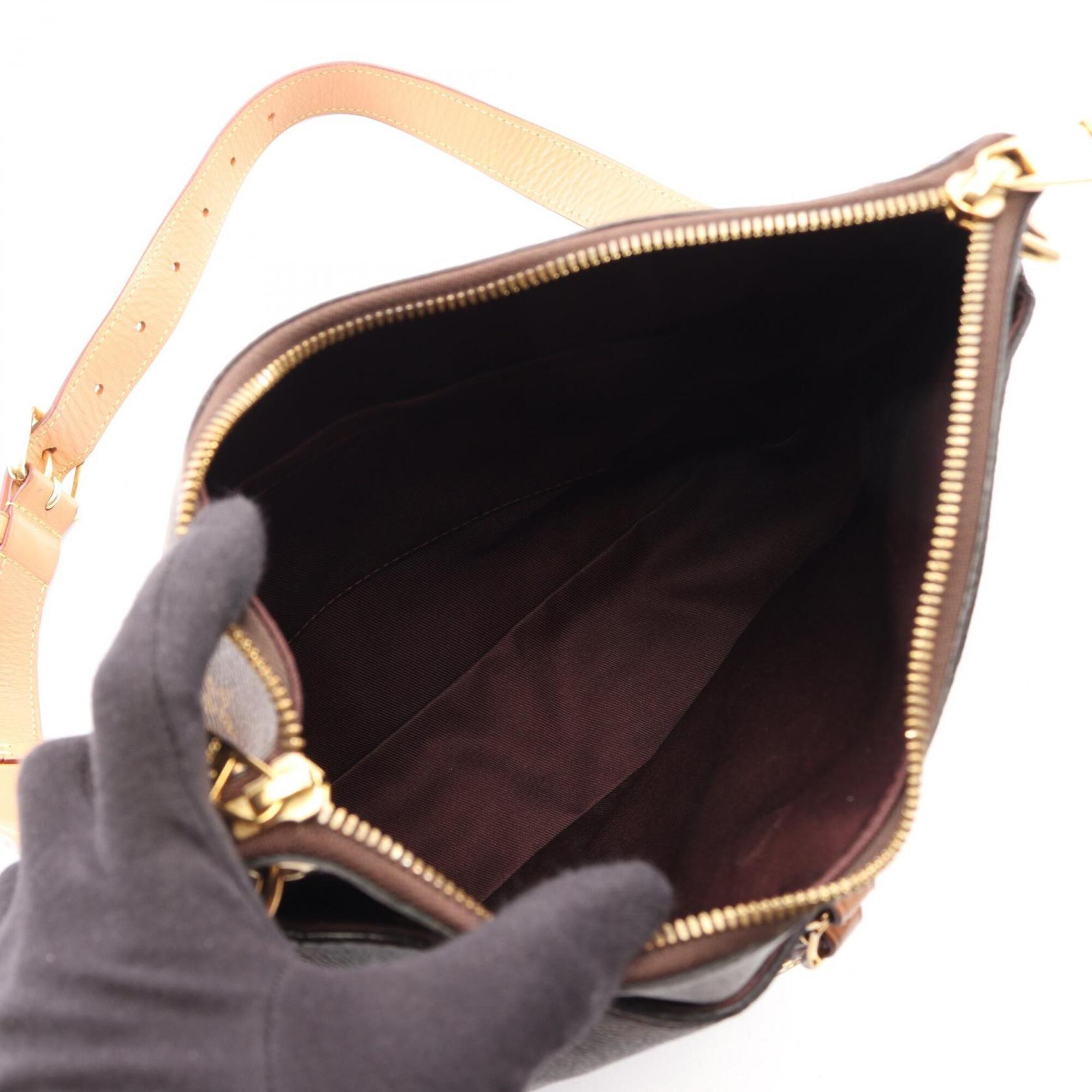 Louis Vuitton Brown Monogram Monogram Leather Handbag Shoulder Bag (Pre-Owned)