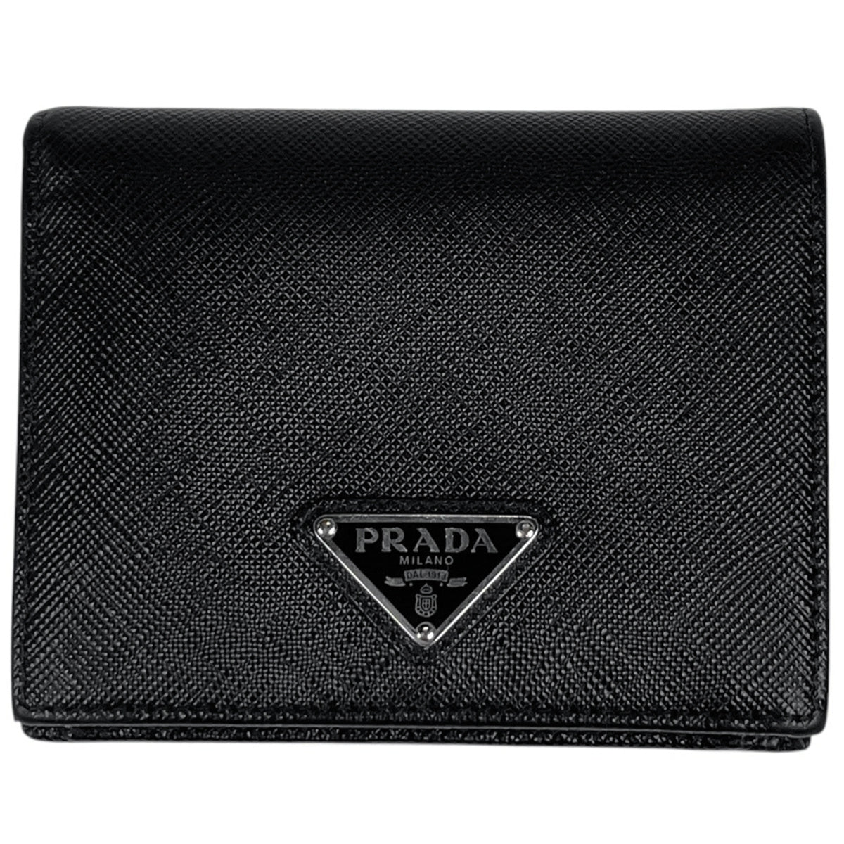 Prada Black Leather Wallet (Bi-Fold) (Pre-Owned)