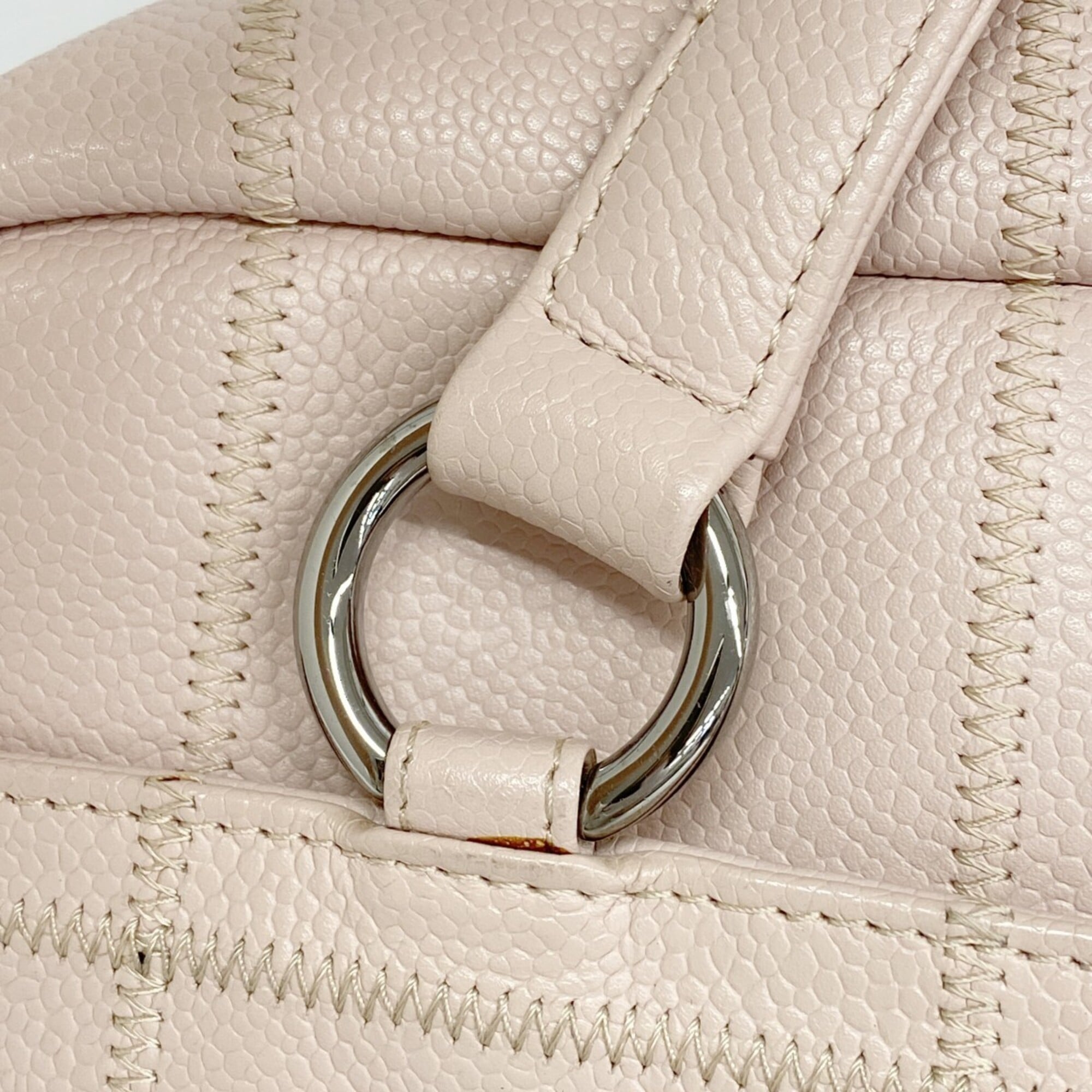 Chanel Baby Pink Grained Calfskin Handbag (Pre-Owned)