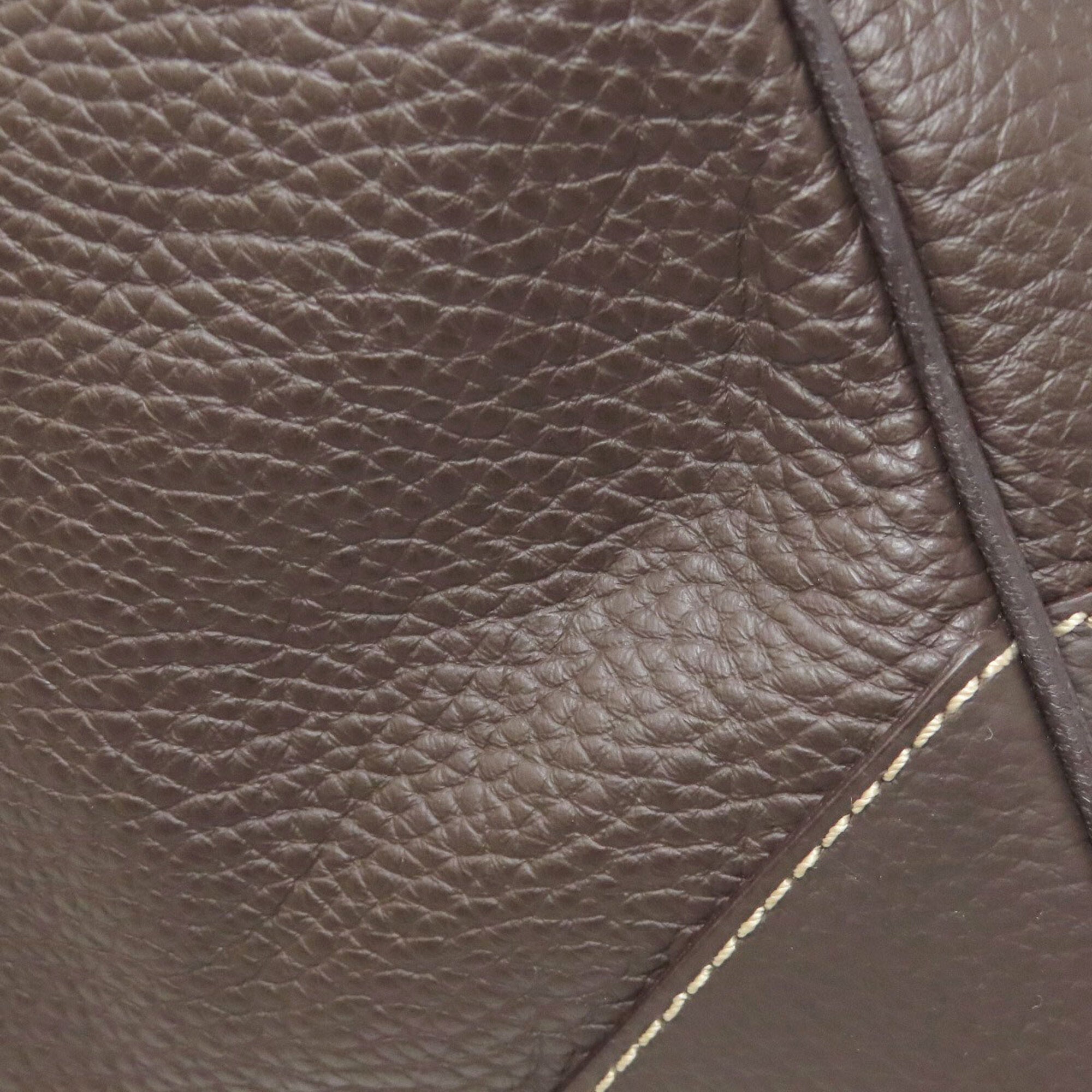 Dunhill Dark Brown Leather Shoulder Bag (Pre-Owned)