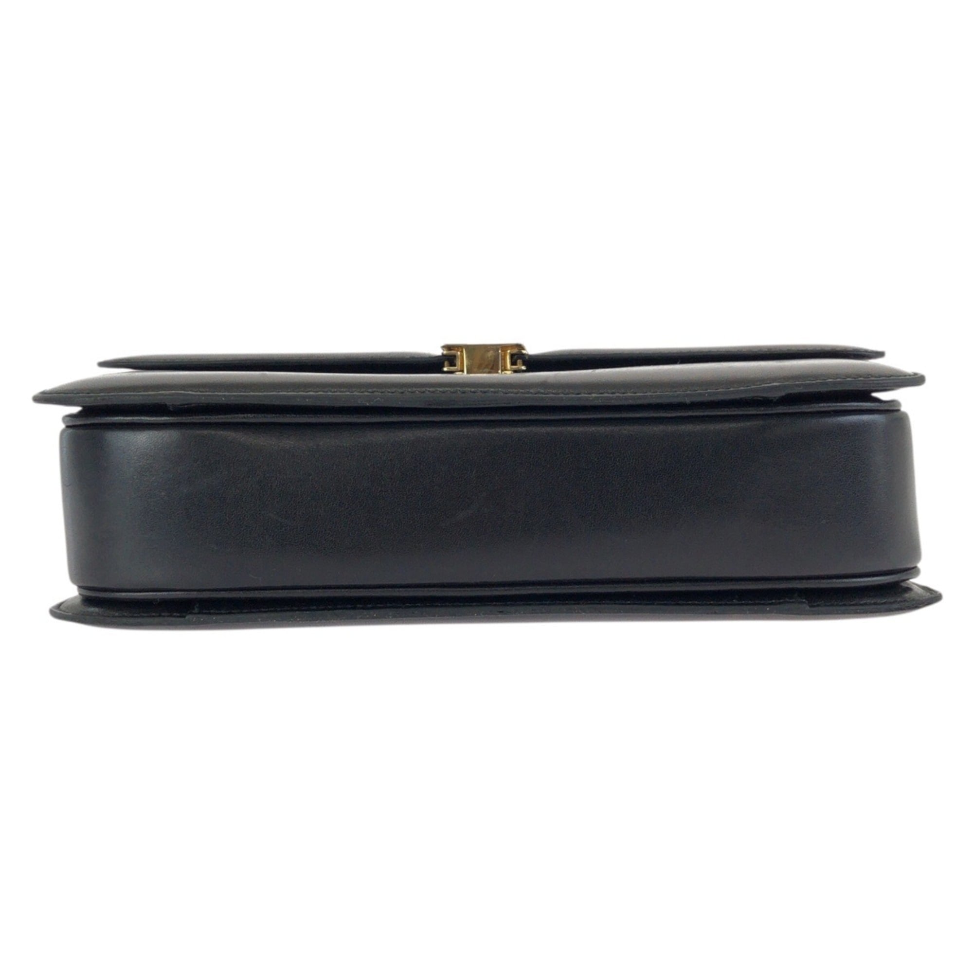 Celine Black Leather Pochette Shoulder Bag (Pre-Owned)