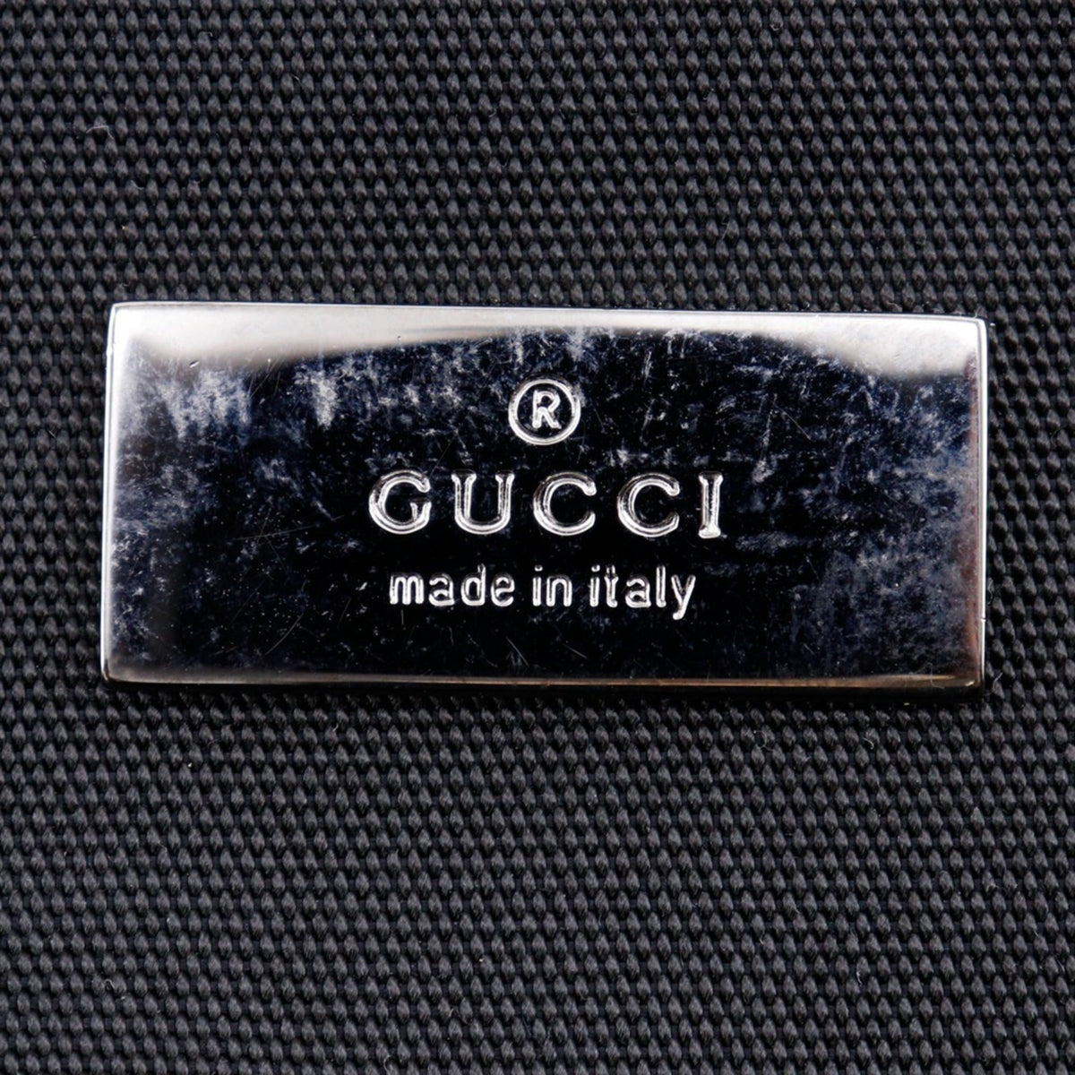 Gucci Black Nylon Canvas Shoulder Bag (Pre-Owned)