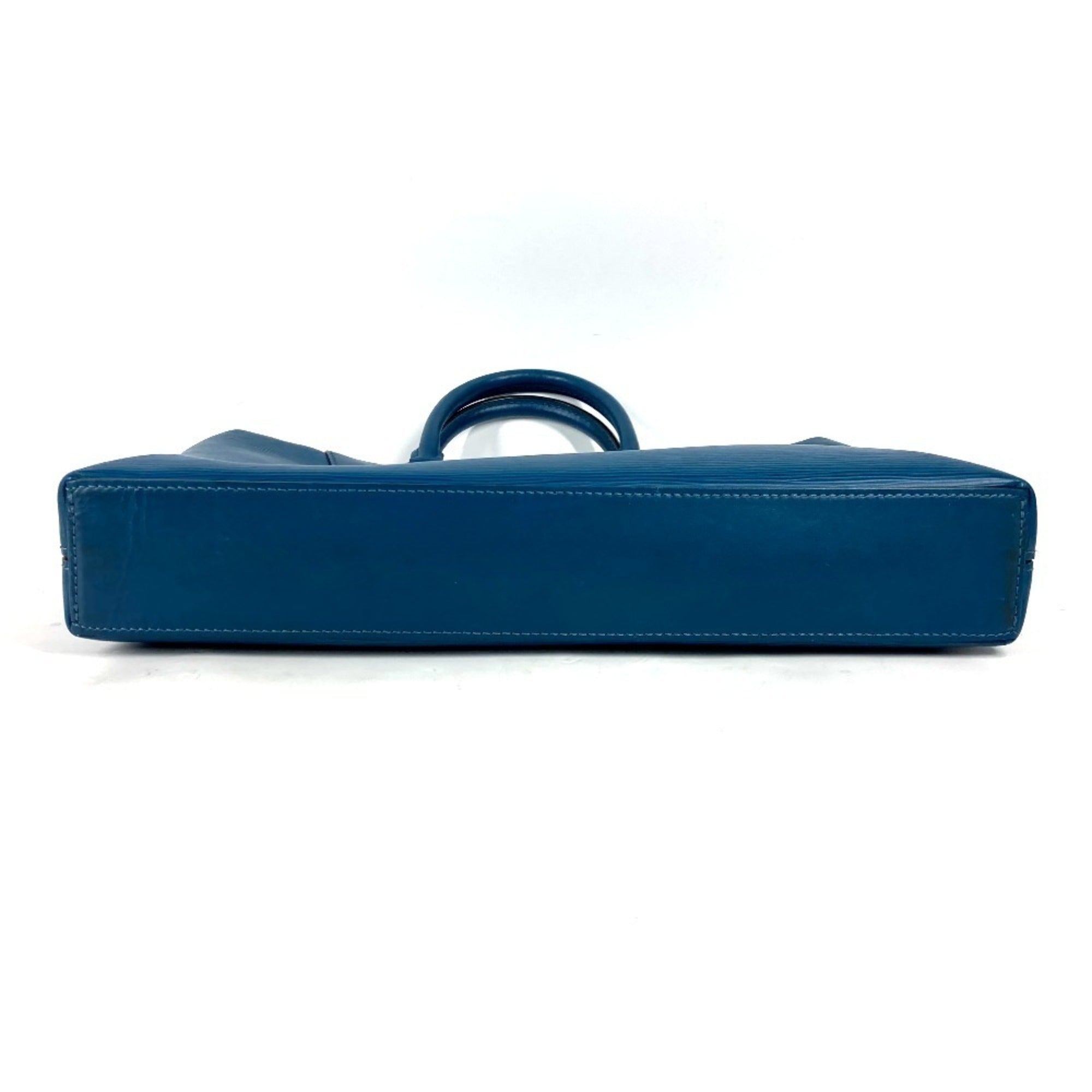 Louis Vuitton Bleu Celeste Blue Epi Leather Briefcase Handbag (Pre-Owned)