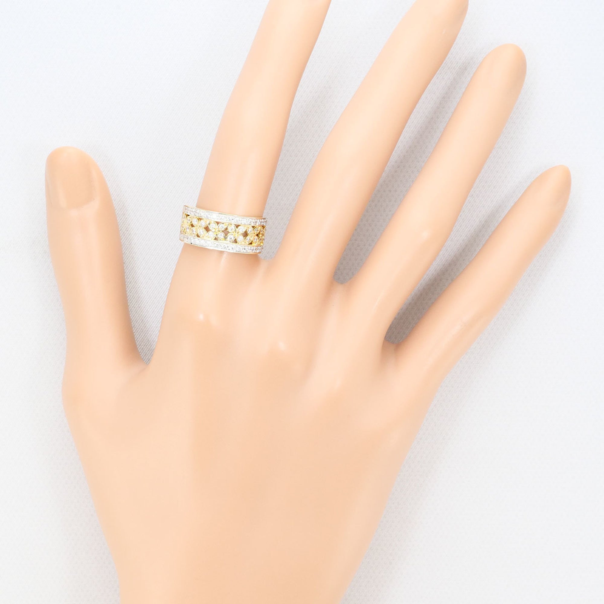 Unbranded White Gold Yellow Gold White Gold (14K) Yellow Gold (14K) Band Ring (Pre-Owned)