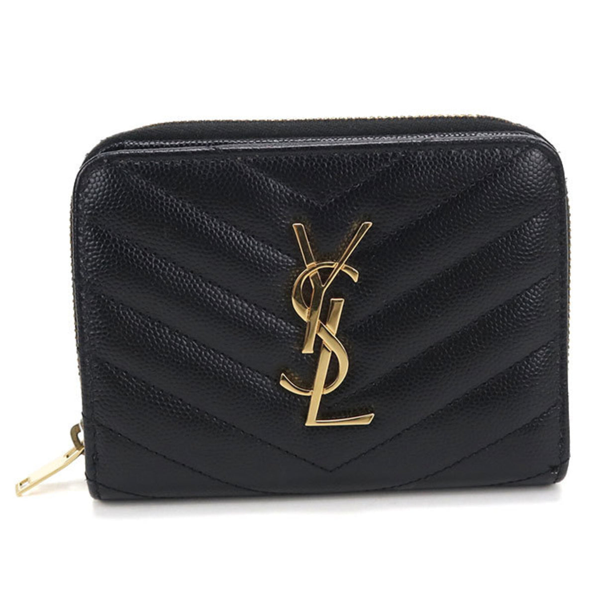 Saint Laurent Black Leather Wallet (Bi-Fold) (Pre-Owned)