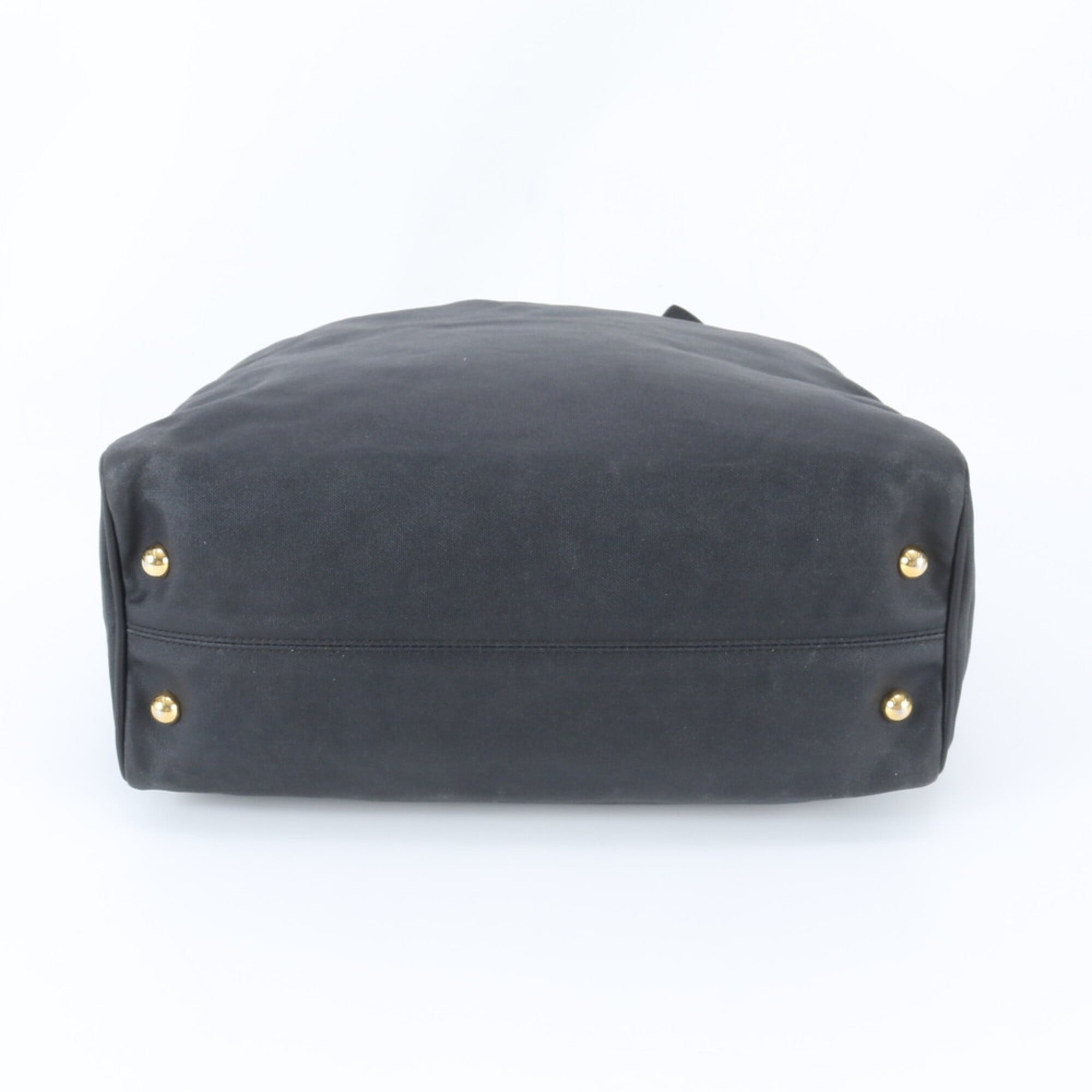Loewe Black Coated Canvas Leather Handbag (Pre-Owned)