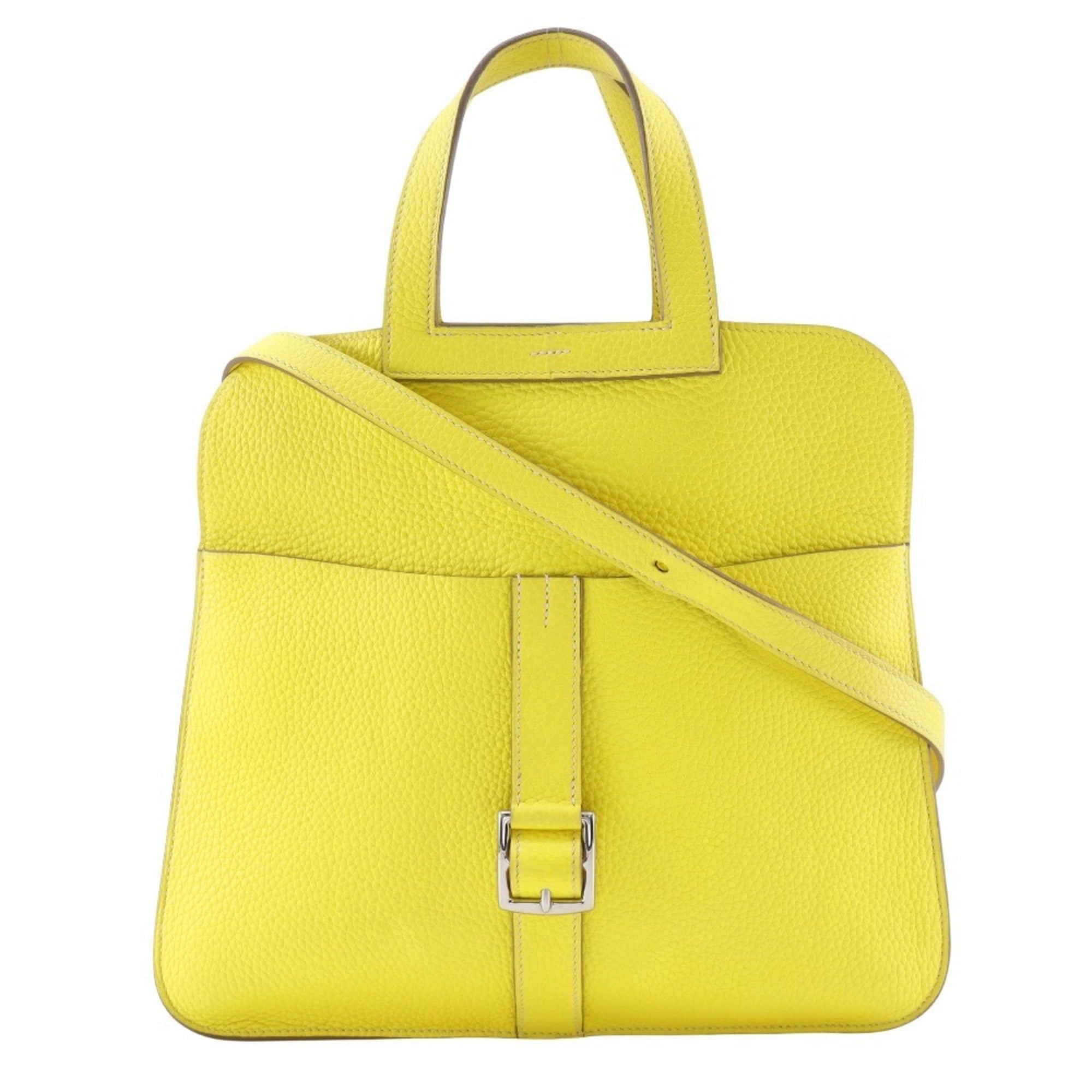 Hermes Taurillon Clemence Leather Handbag (Pre-Owned)