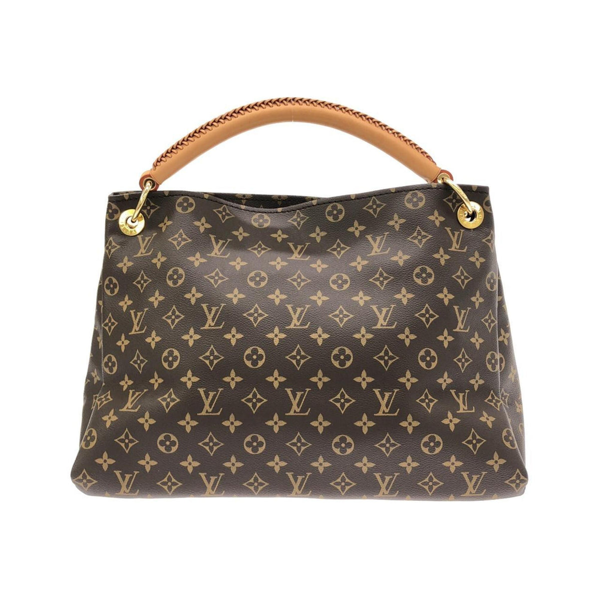Louis Vuitton Marron Coated Canvas Shoulder Bag (Pre-Owned)