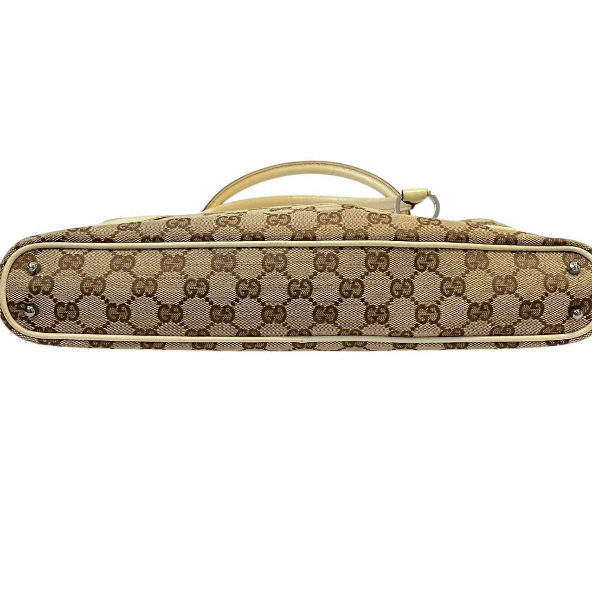 Gucci Gg Canvas Beige Gg Canvas Tote Bag (Pre-Owned)