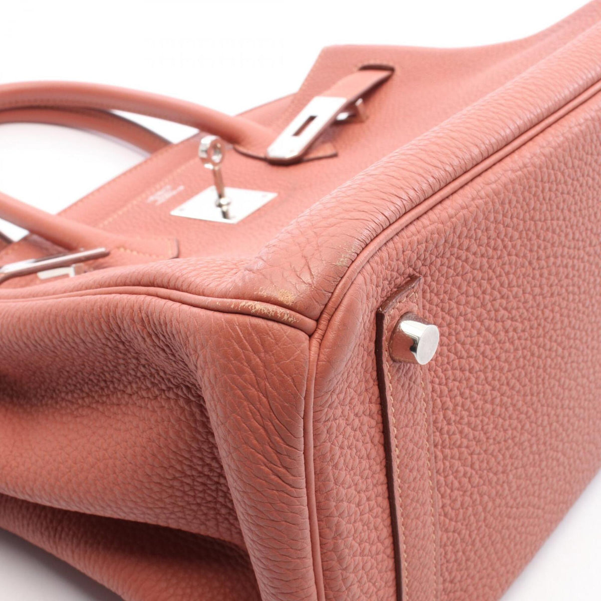 Hermes Pink Rosy Togo Leather Handbag (Pre-Owned)