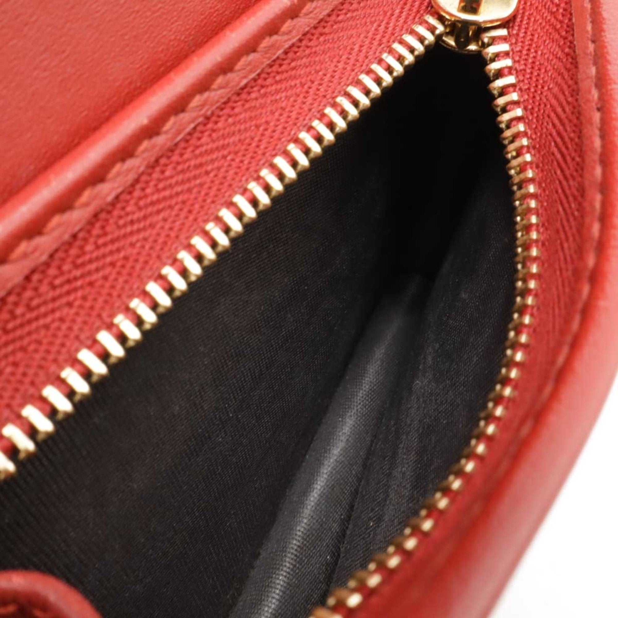 Gucci Beige Pink Red Color Suede Leather/Webbing Pvc Wallet (Bi-Fold) (Pre-Owned)