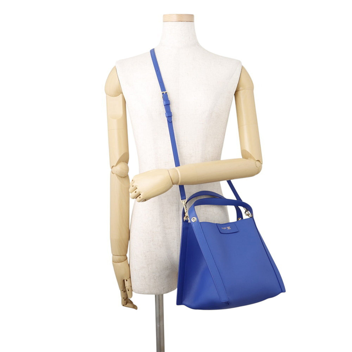 Celine Royal Blue Leather Handbag (Pre-Owned)