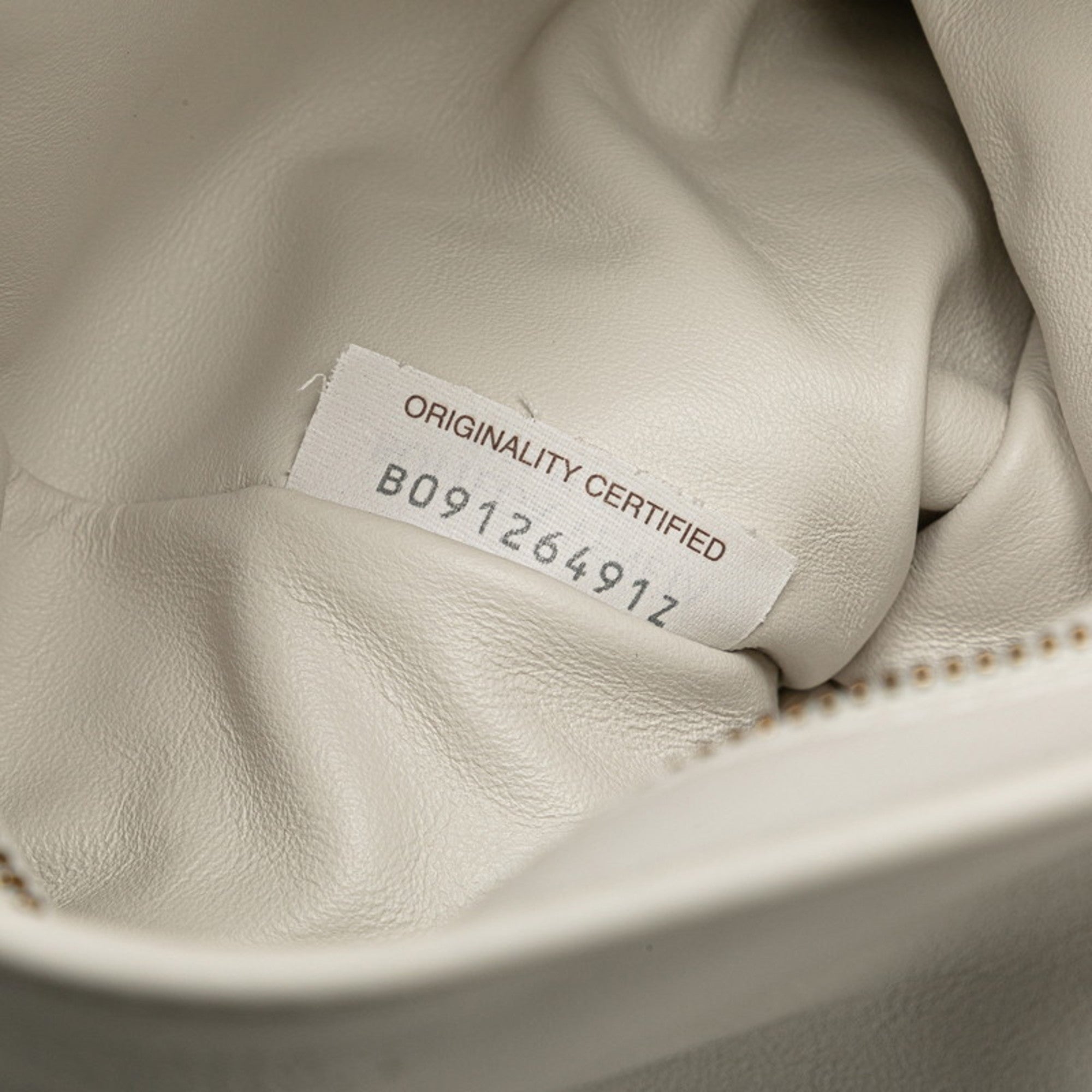 Bottega Veneta White Leather Handbag (Pre-Owned)