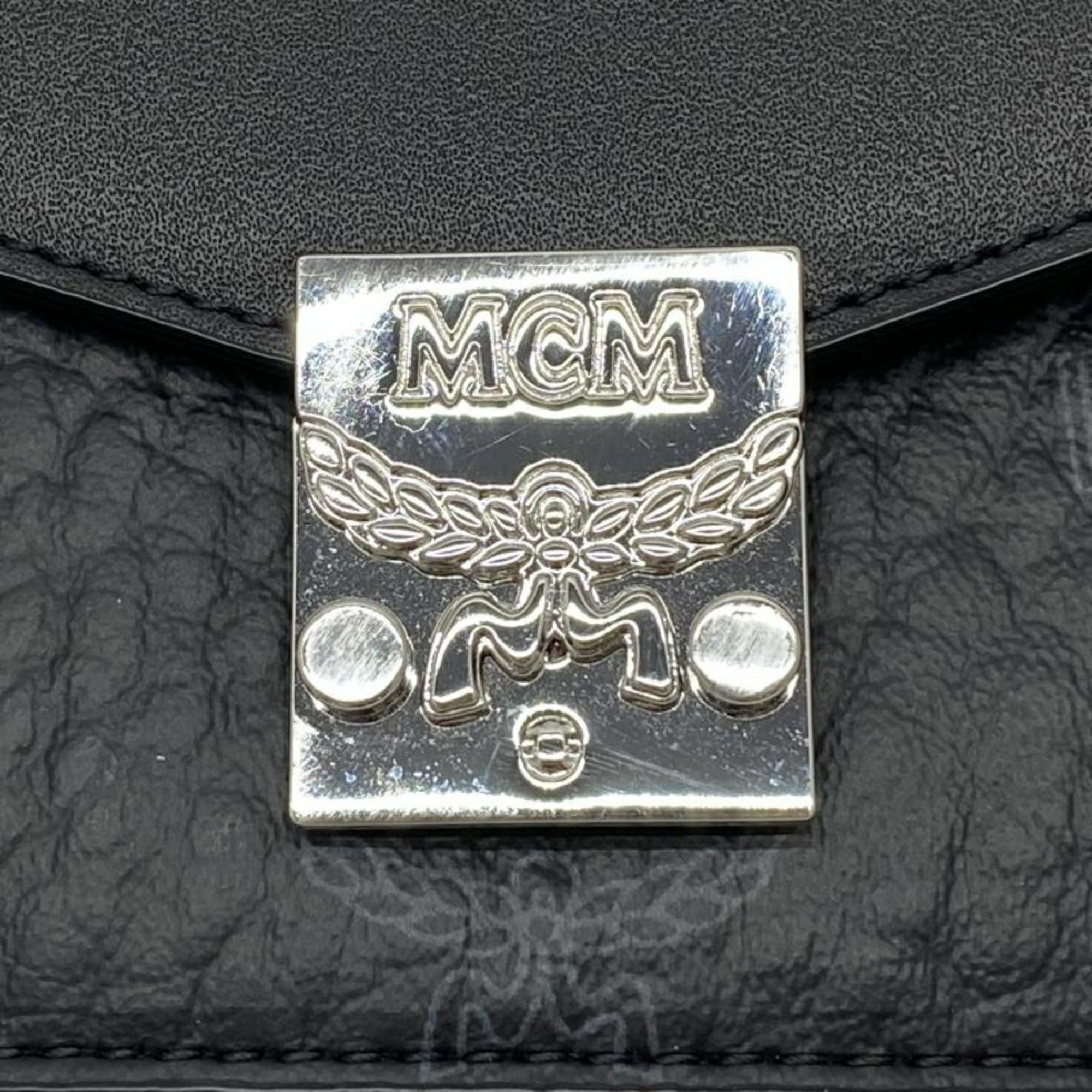 Mcm Black Coin Purse/Coin Case (Pre-Owned)