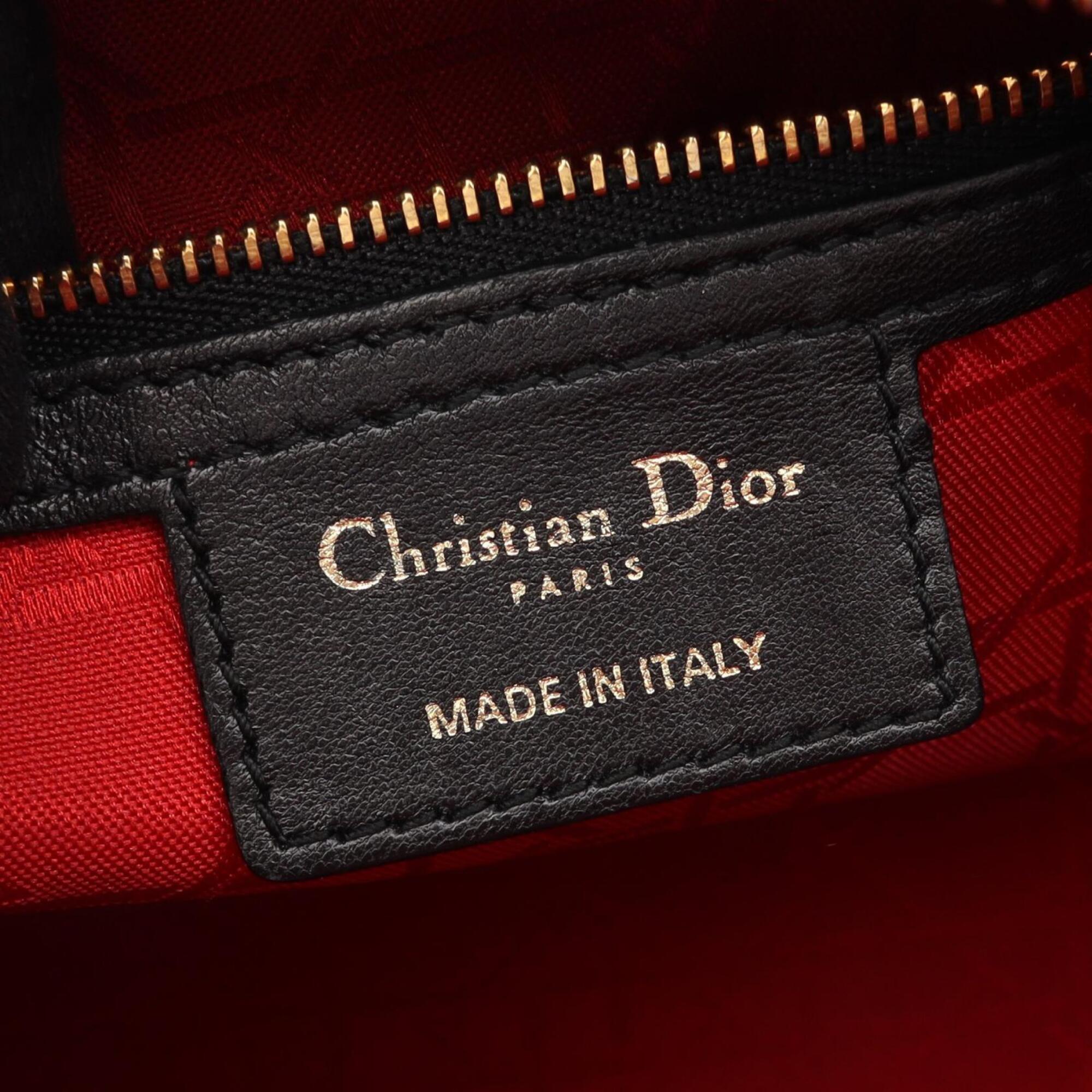 Christian Dior Black Leather Handbag (Pre-Owned)