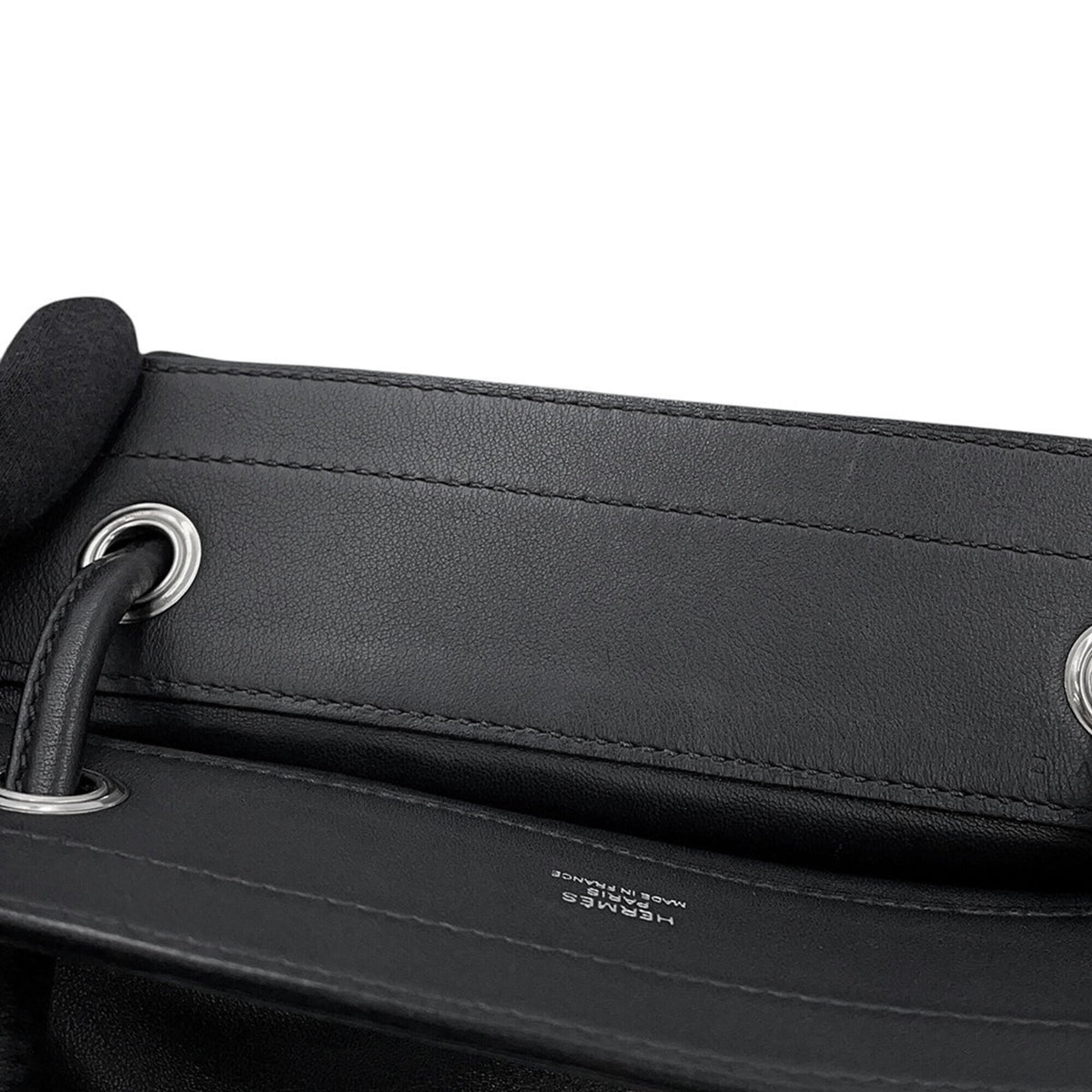 Hermes Black Swift Leather Shoulder Bag (Pre-Owned)