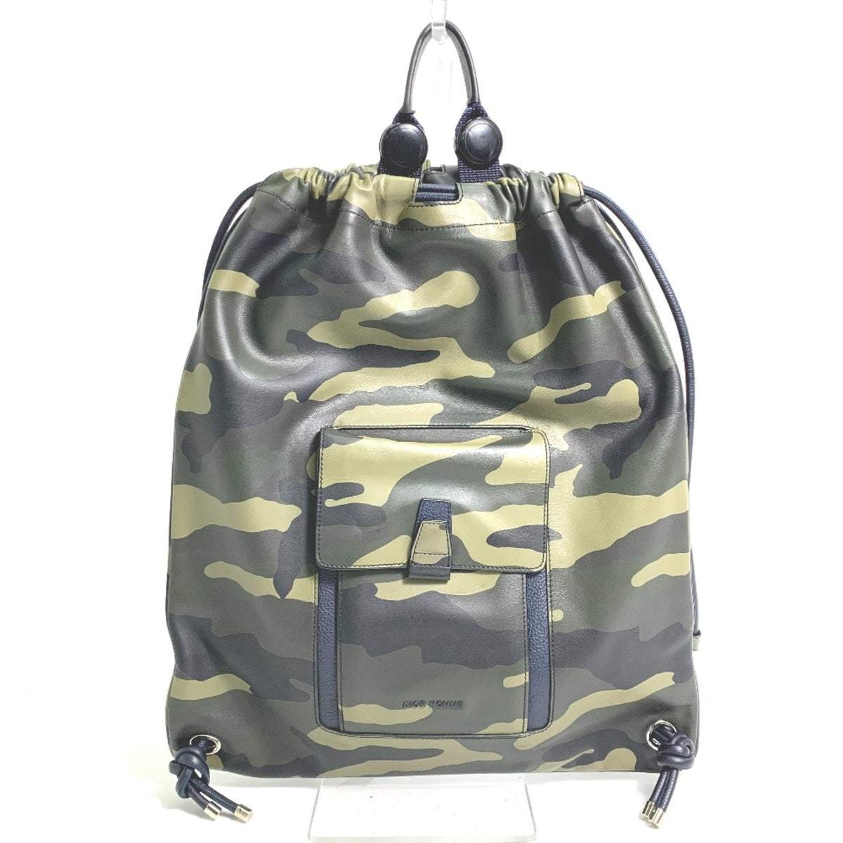 Dior Homme Green Leather Backpack (Pre-Owned)