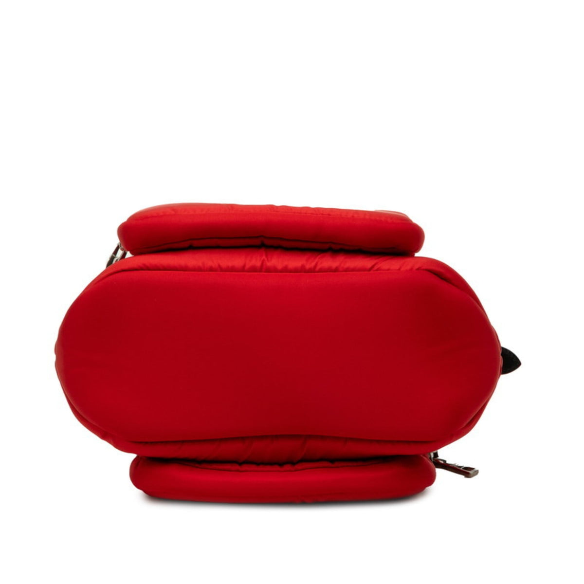 Prada Black Red Color Nylon Handbag Shoulder Bag (Pre-Owned)