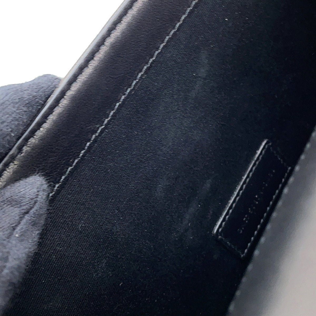 Yves Saint Laurent Black Leather Clutch Bag (Pre-Owned)