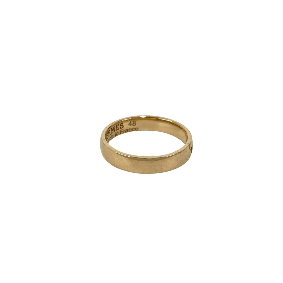 Hermes Gold Pink Gold (18K) Band Ring (Pre-Owned)