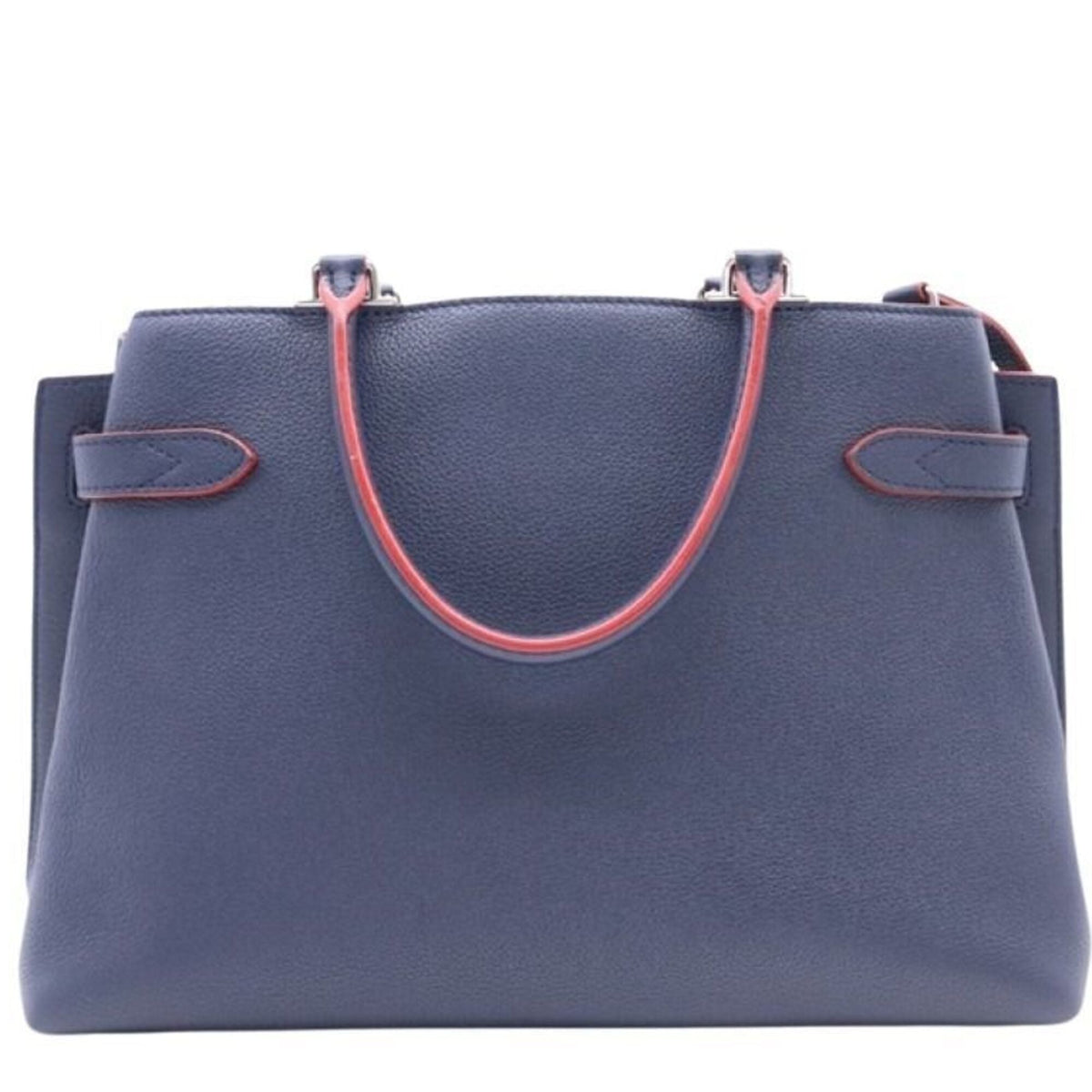 Louis Vuitton Marine Rouge Leather Handbag Shoulder Bag (Pre-Owned)