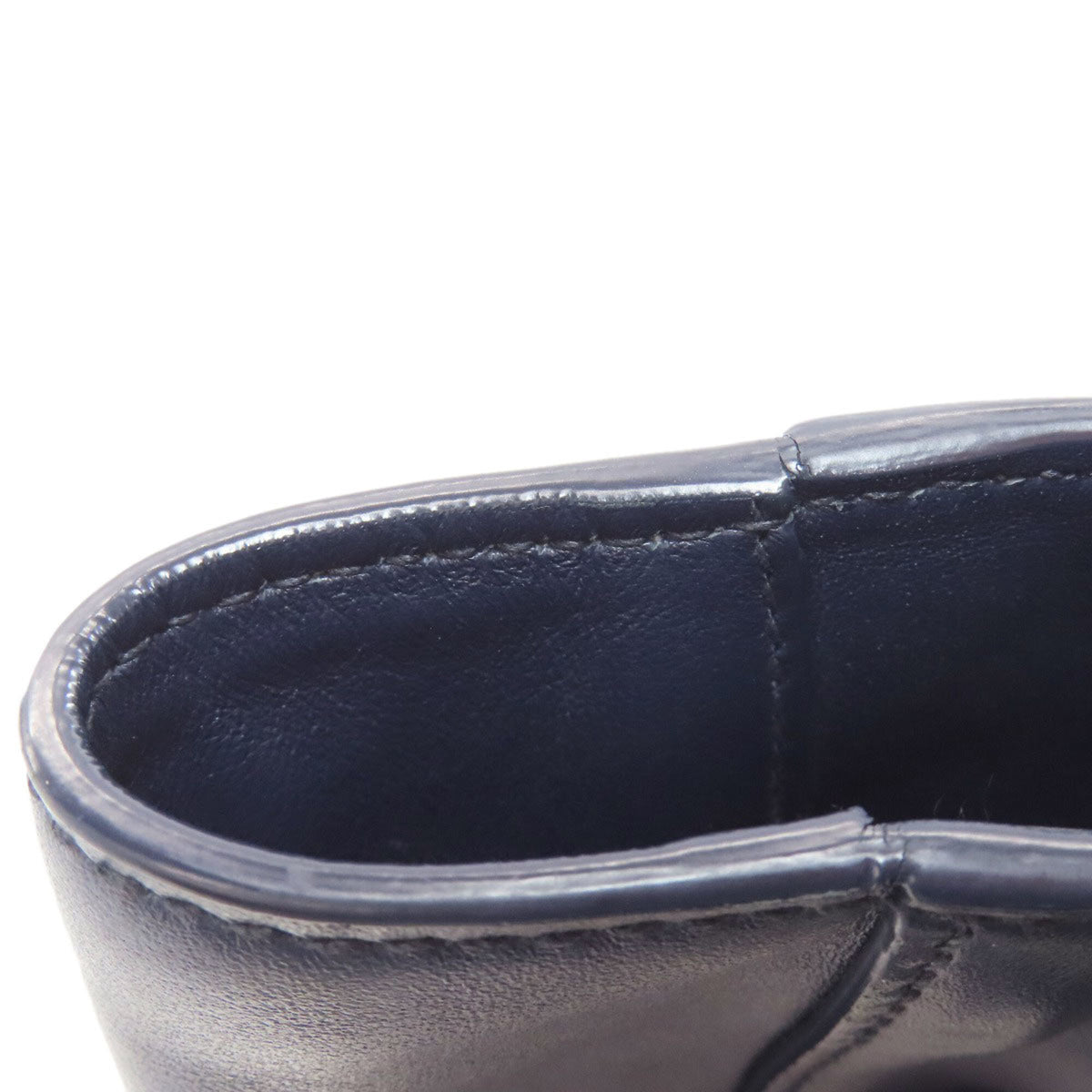 Miu Miu Navy Leather Tote Bag (Pre-Owned)