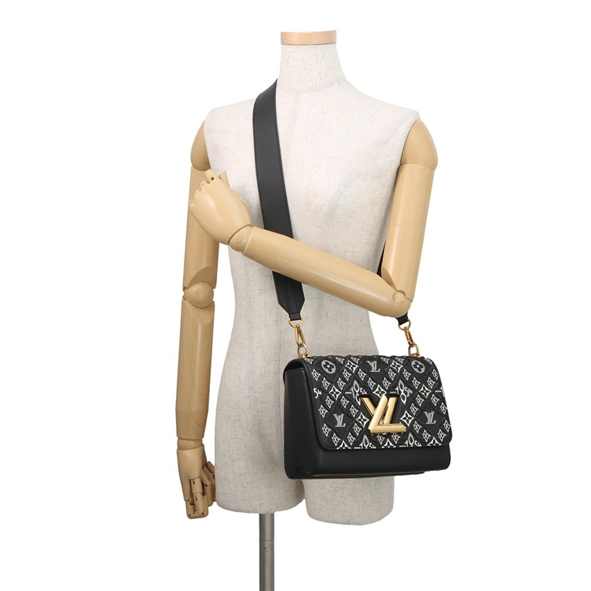 Louis Vuitton Noir Monogram Jacquard Handbag (Pre-Owned)