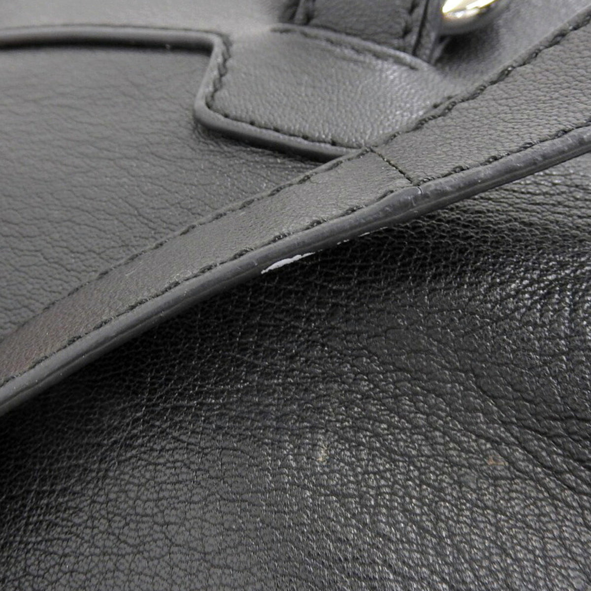 Celine Black Leather Handbag Shoulder Bag (Pre-Owned)