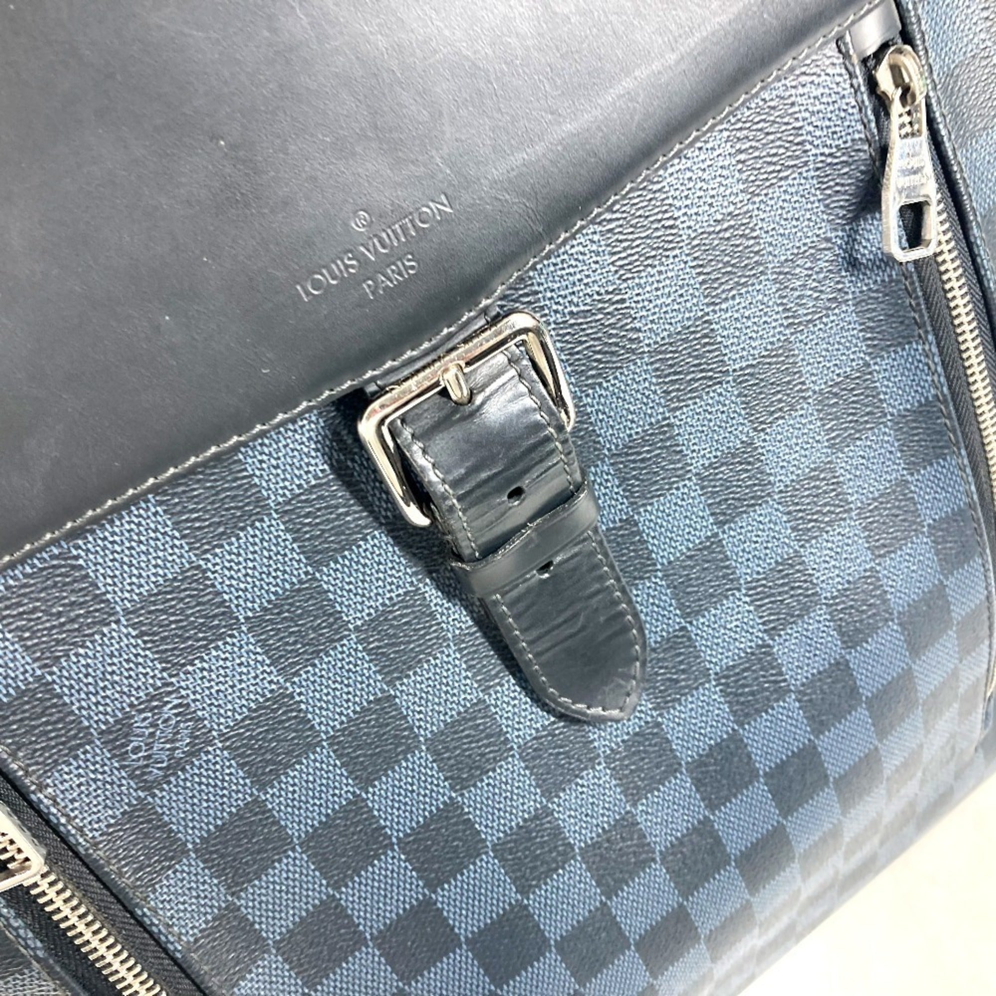 Louis Vuitton Navy Damier Canvas Backpack (Pre-Owned)