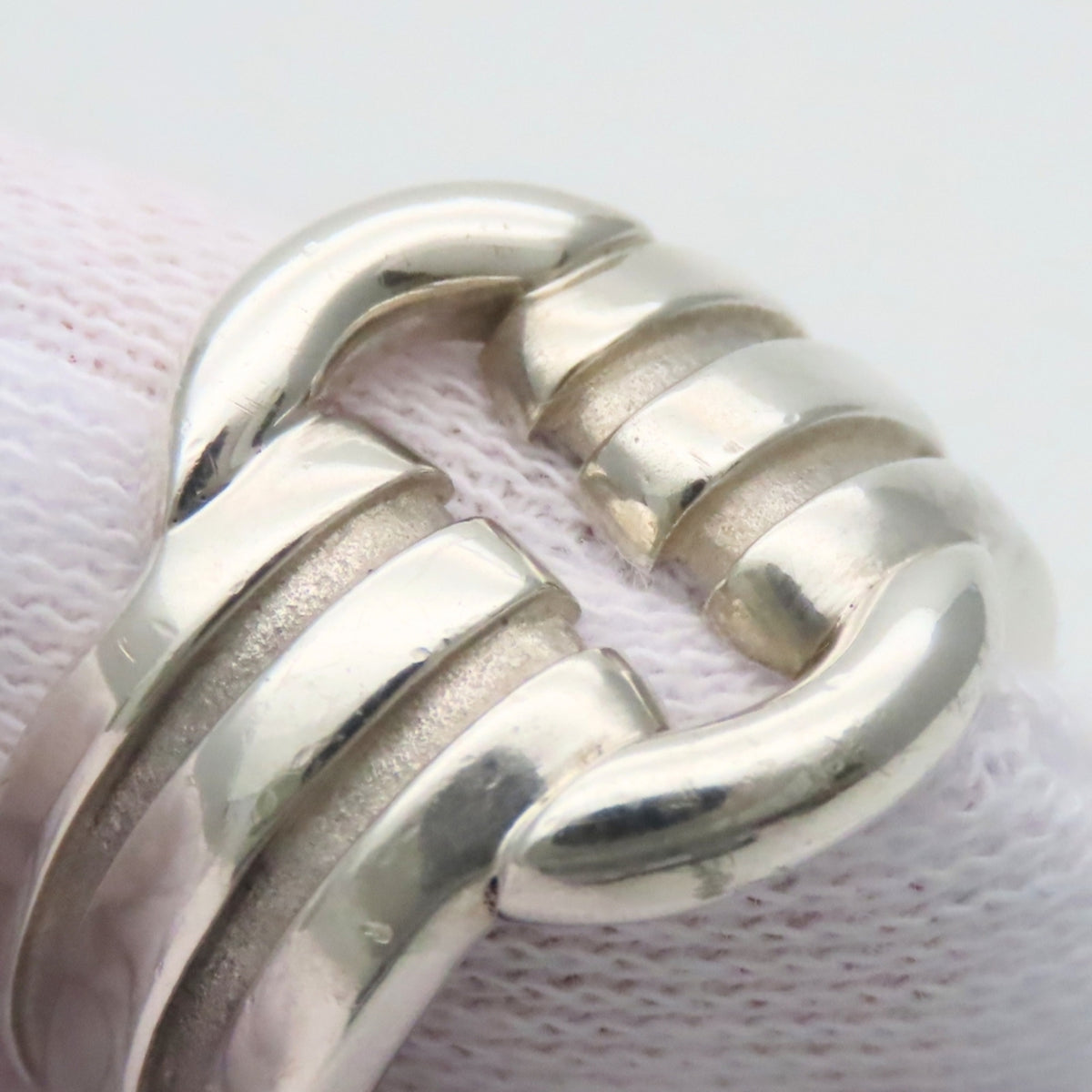 Tiffany Silver Silver 925 Band Ring (Pre-Owned)