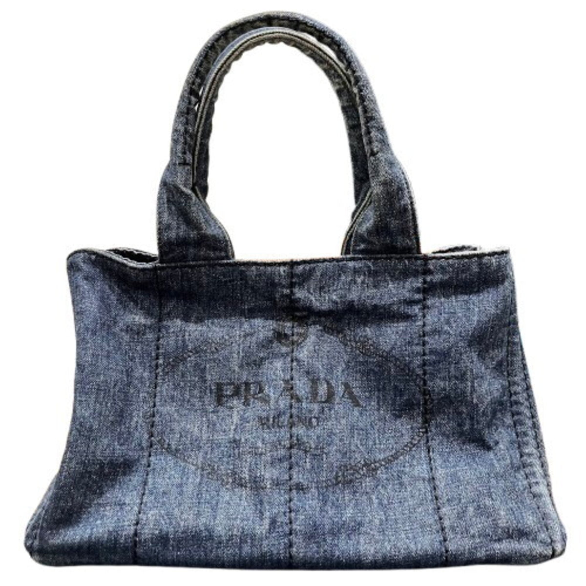 Prada Blue Denim Handbag (Pre-Owned)