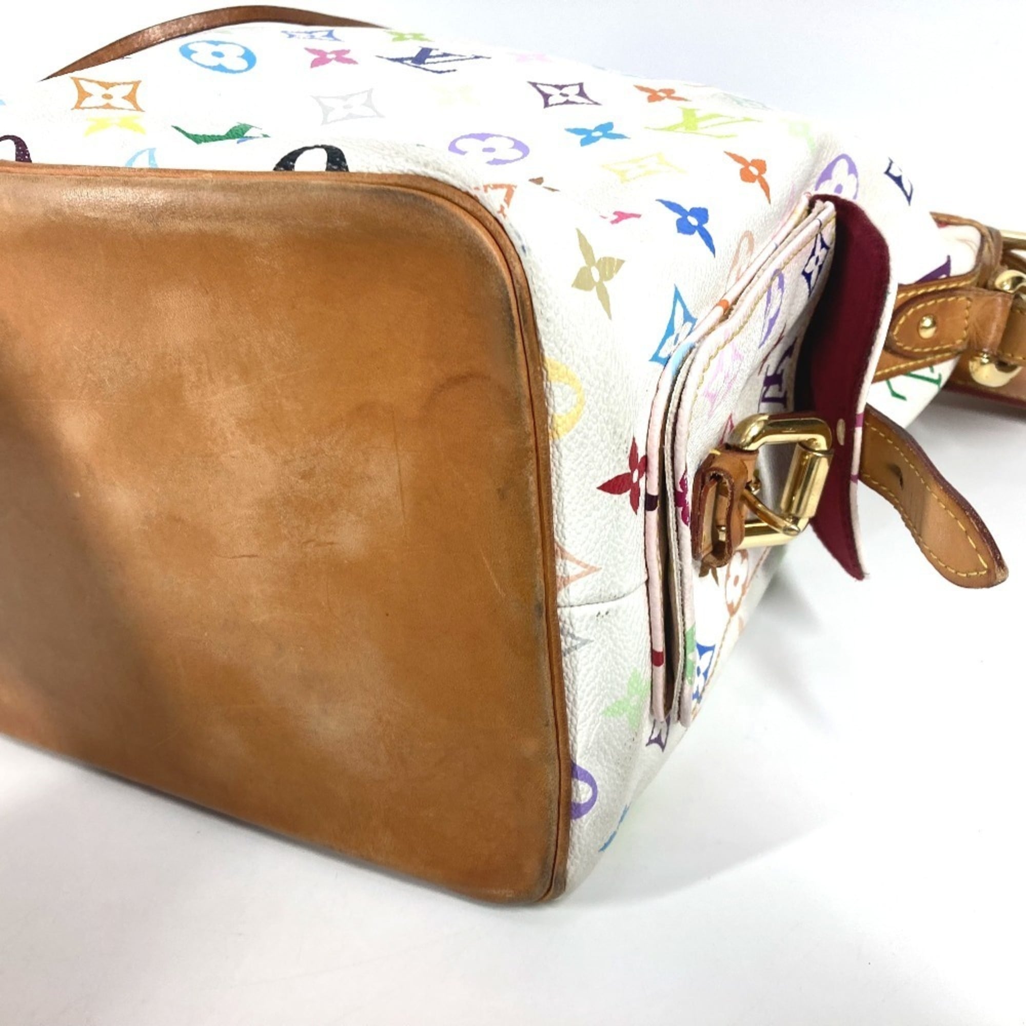 Louis Vuitton Blanc Multi-Color White Monogram Multicolore Shoulder Bag (Pre-Owned)