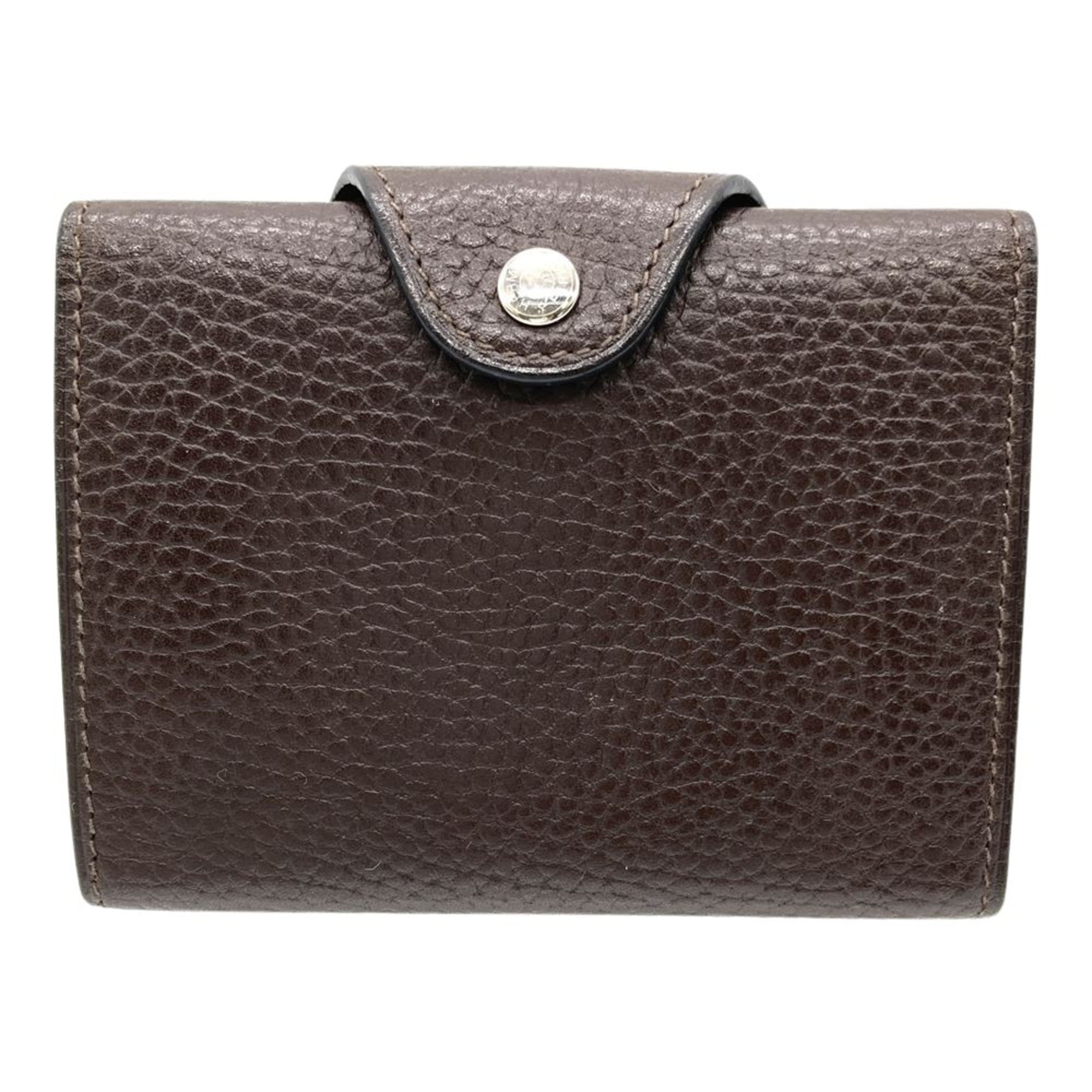 Hermes Brown Vache Leather Wallet (Bi-Fold) (Pre-Owned)