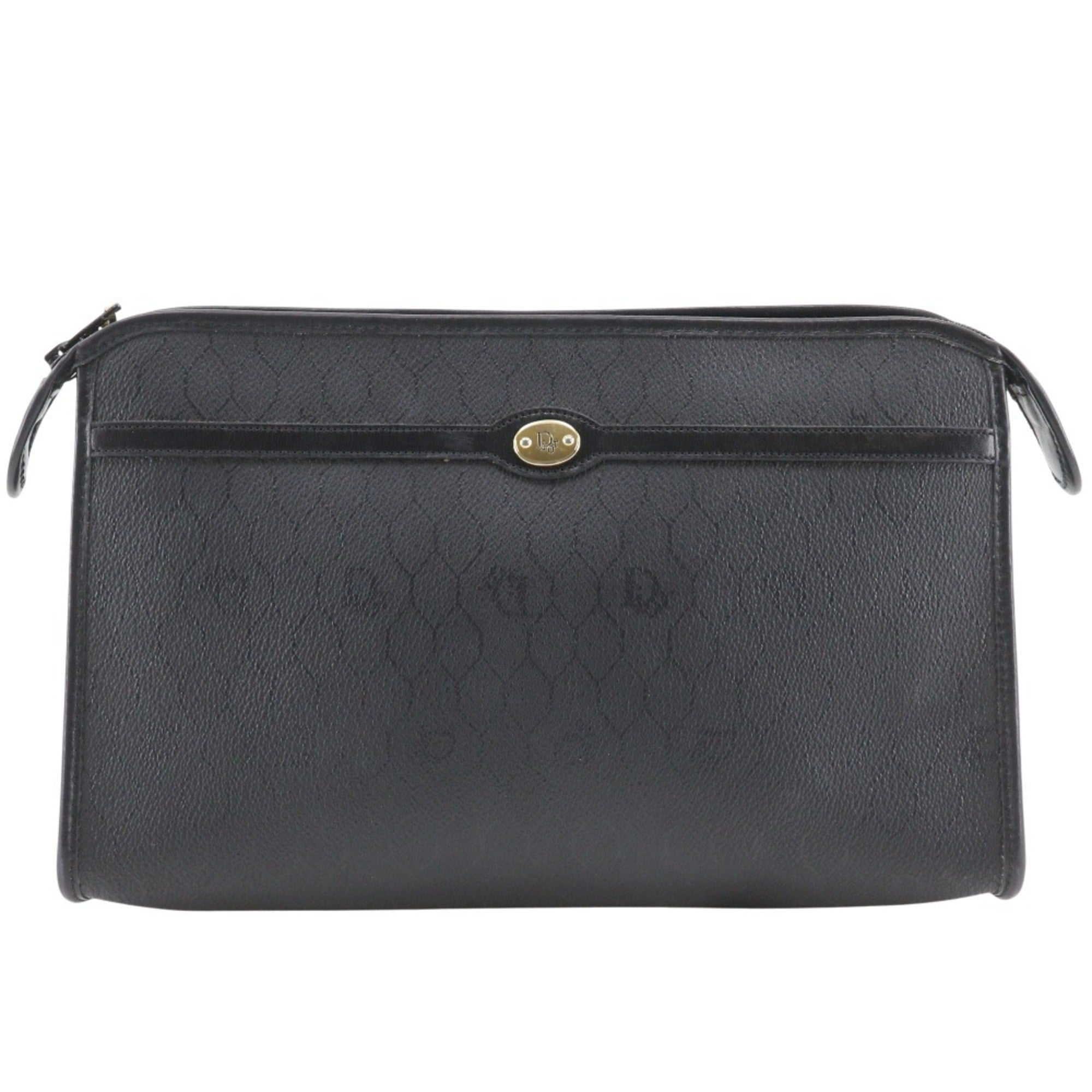 Christian Dior Black Pvc Clutch Bag (Pre-Owned)