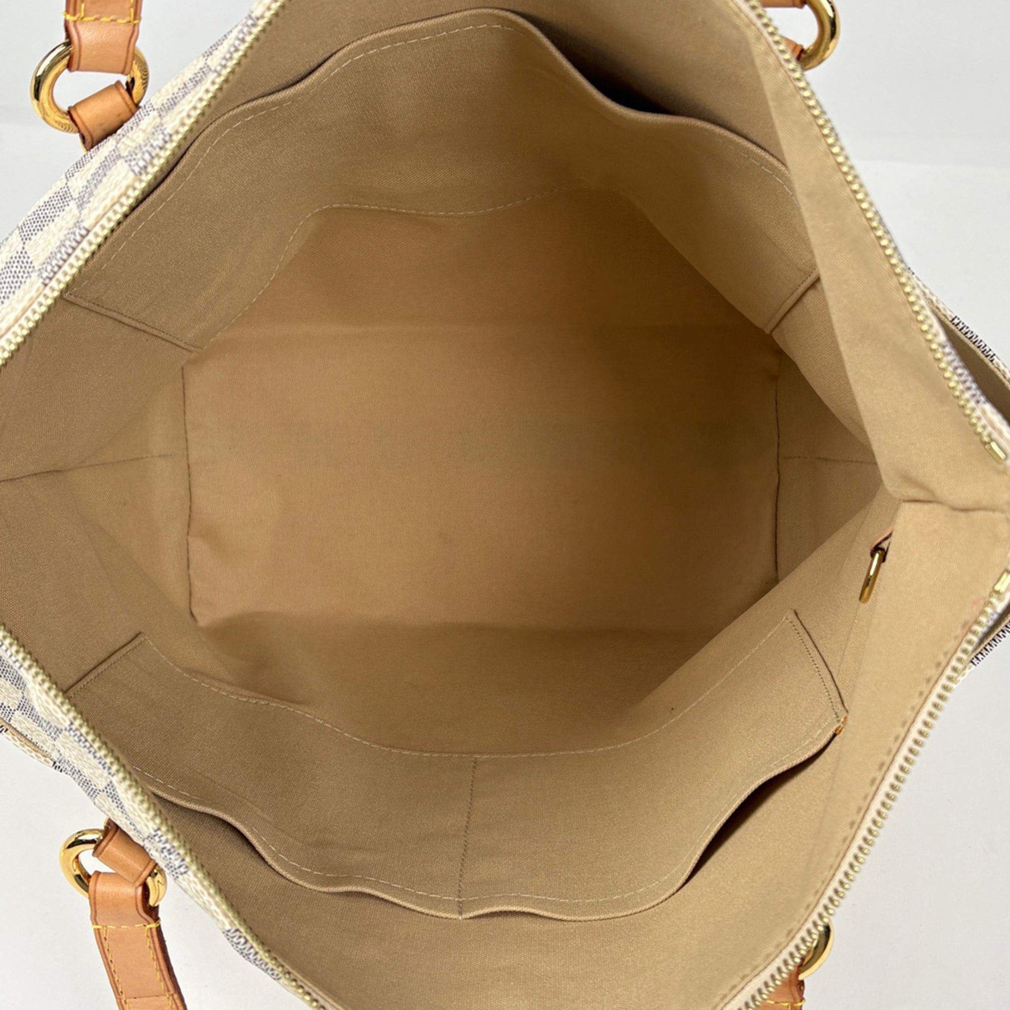 Louis Vuitton Damier Azur White Damier Azur Shoulder Bag Tote Bag (Pre-Owned)
