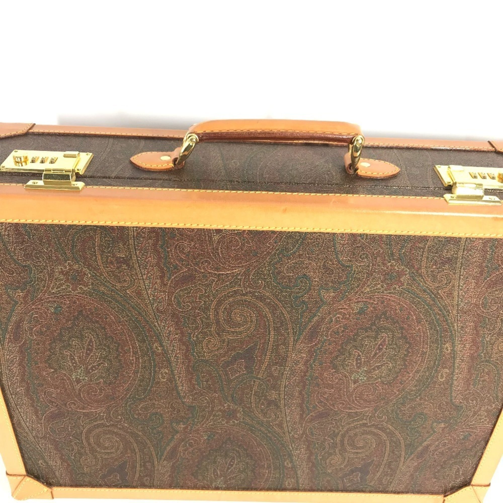 Etro Brown Leather Handbag (Pre-Owned)