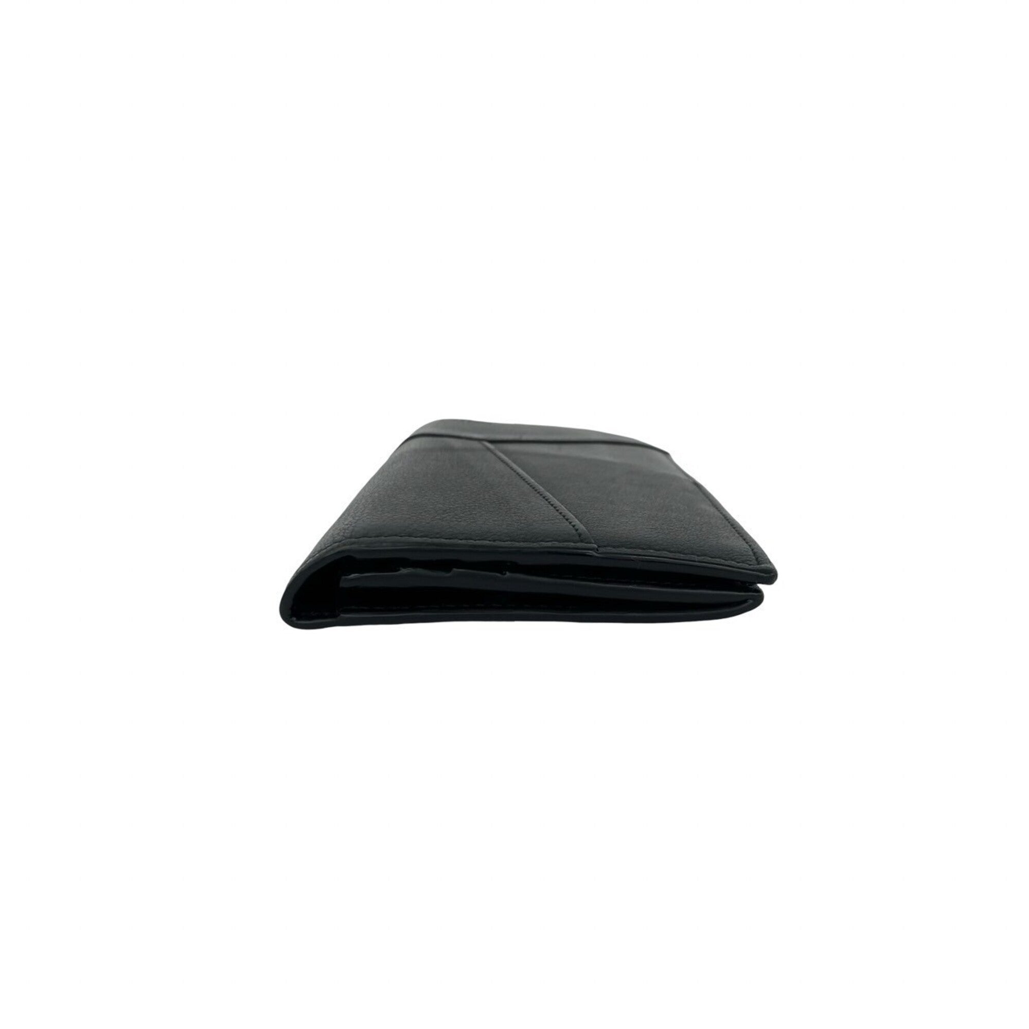 Loewe Black Leather Long Wallet (Bi-Fold) (Pre-Owned)