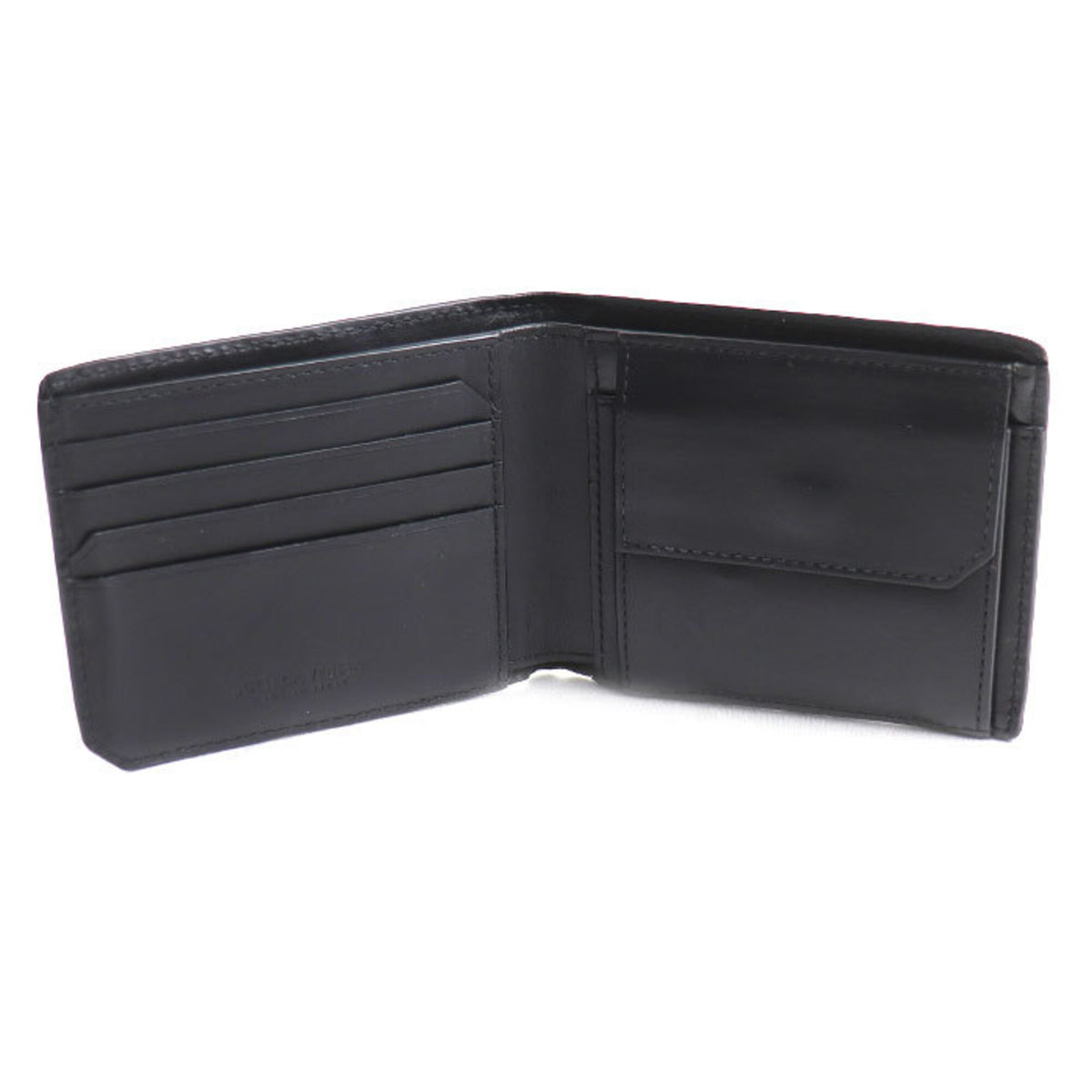 Bottega Veneta Black Leather Wallet (Bi-Fold) (Pre-Owned)