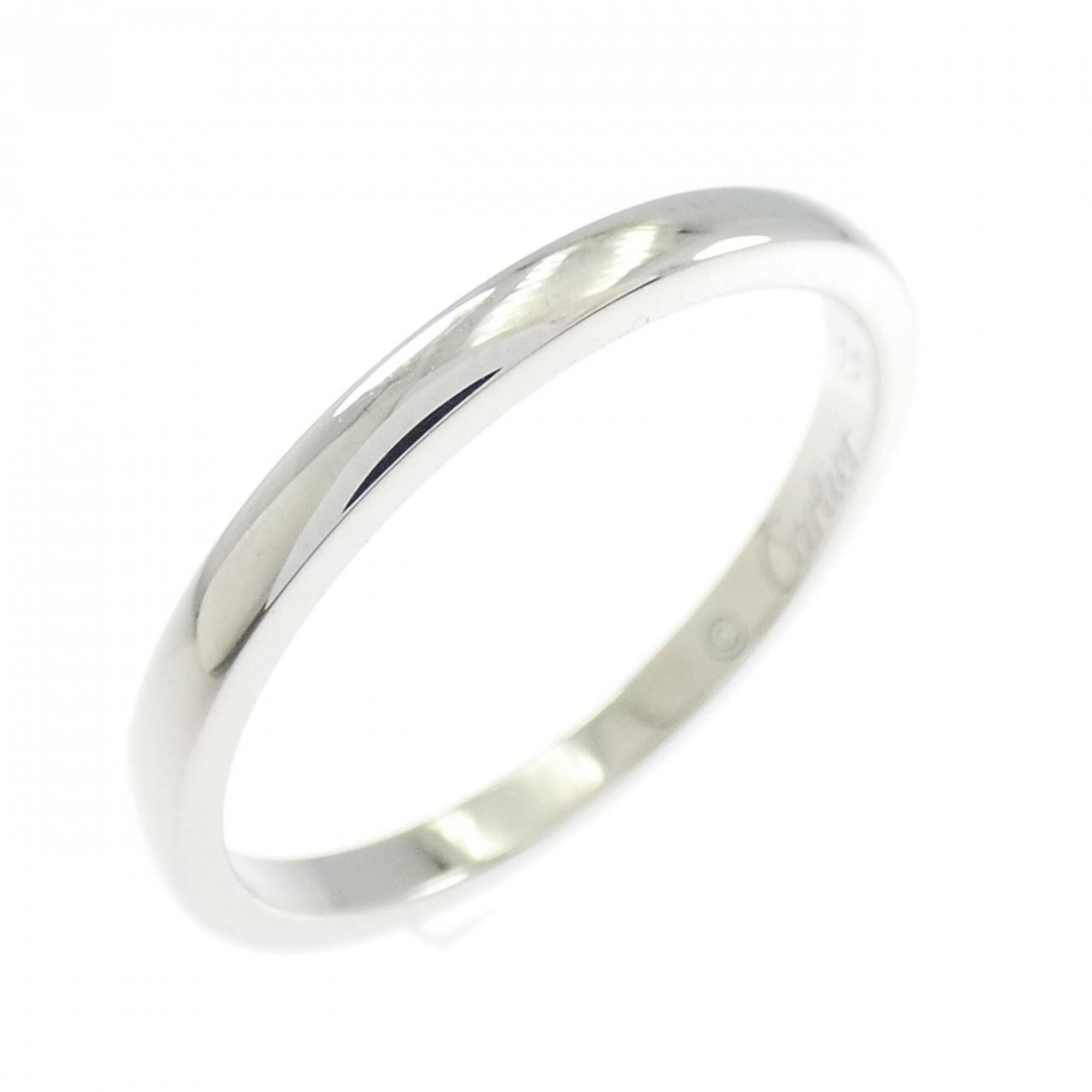 Cartier Platinum Platinum 950 Band Ring (Pre-Owned)