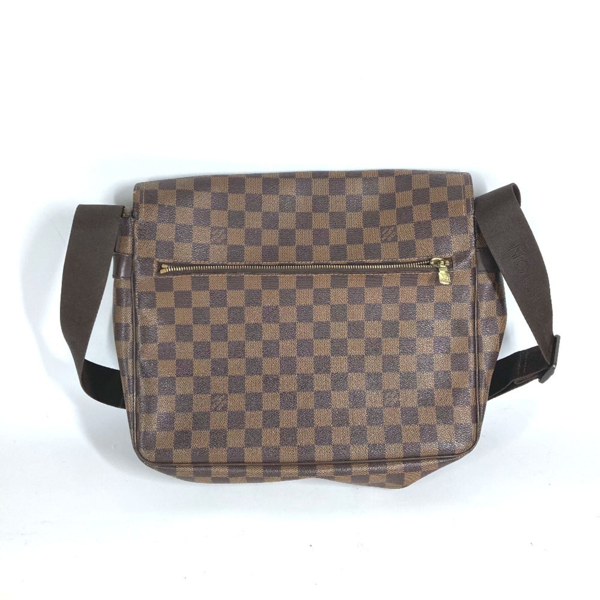 Louis Vuitton Brown Ebene Damier Canvas Messenger Bag Shoulder Bag (Pre-Owned)