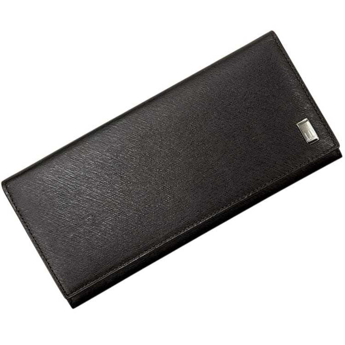 Dunhill Brown Dark Brown Leather Long Wallet (Bi-Fold) (Pre-Owned)